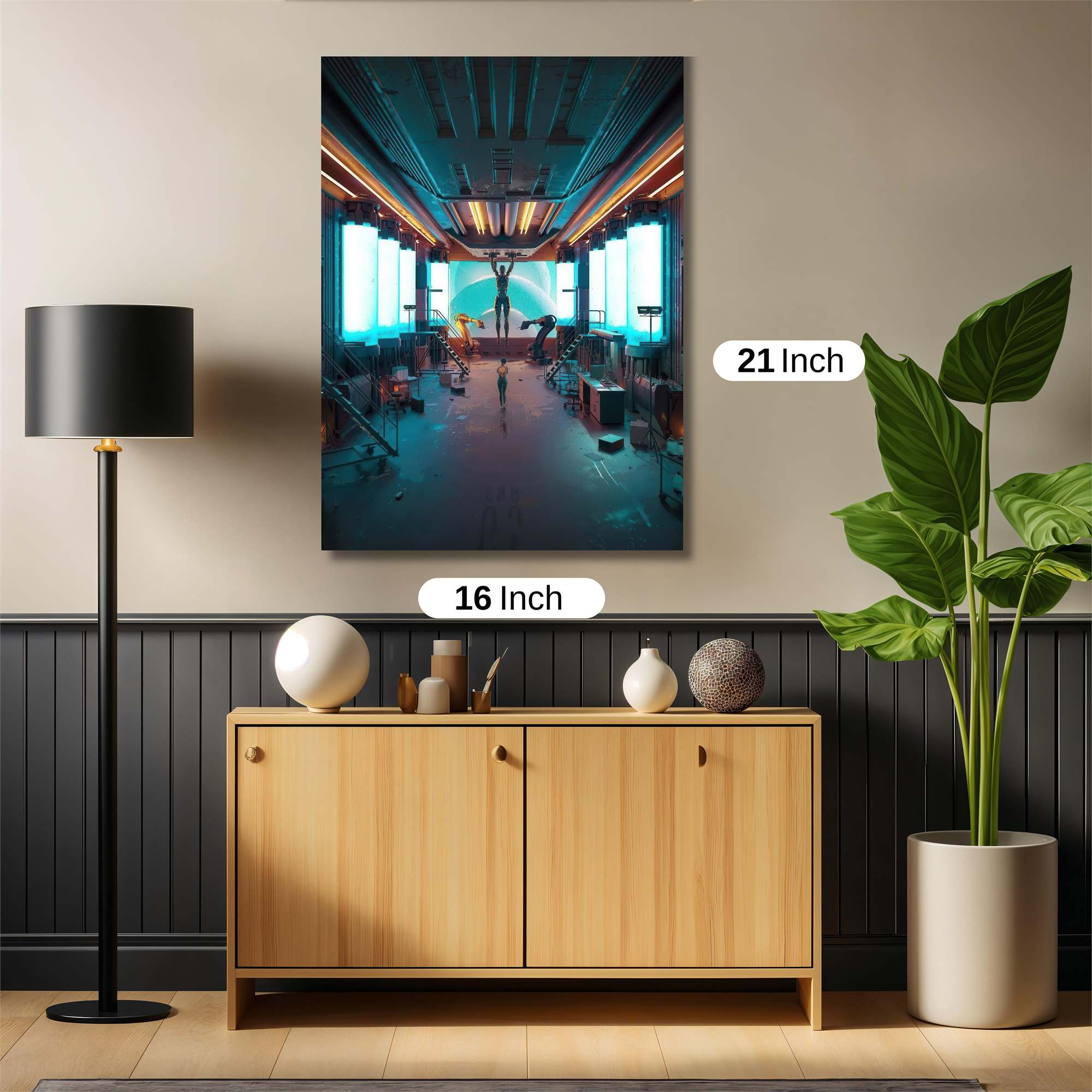 Futuristic Ambience Safe Wall Magnetic / M