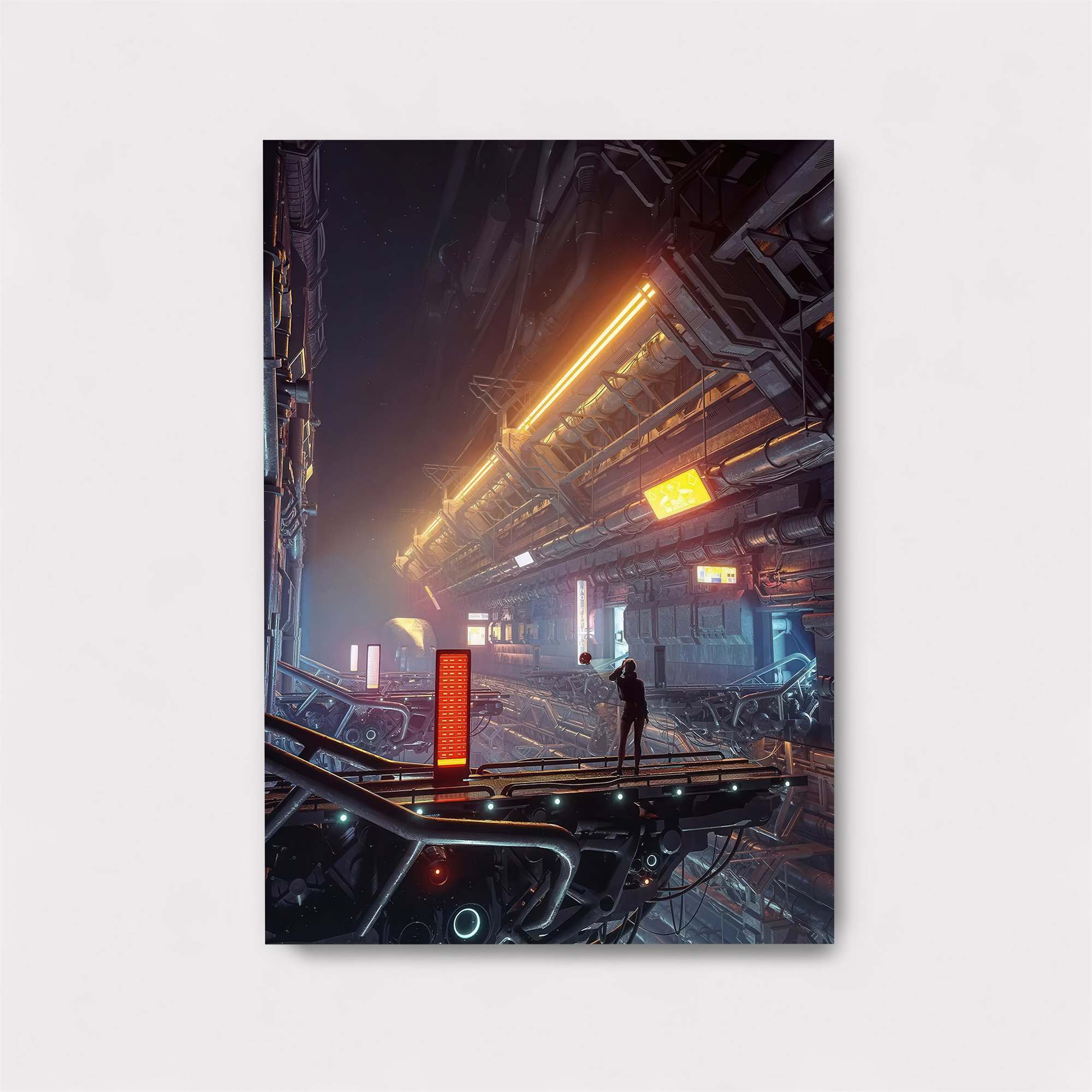 Futuristic Solitude Safe Wall Magnetic / M