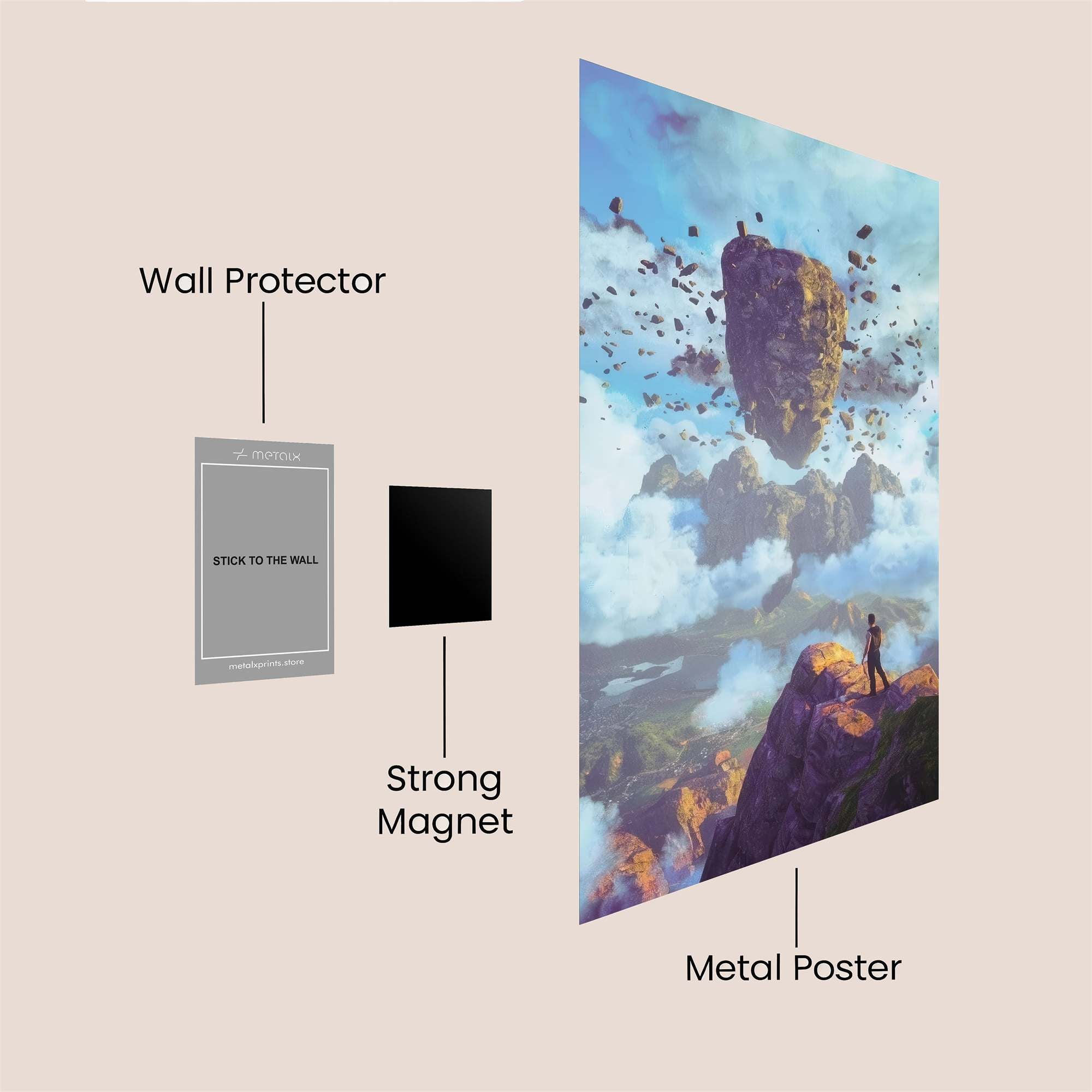 Floating Enigma Safe Wall Magnetic / M