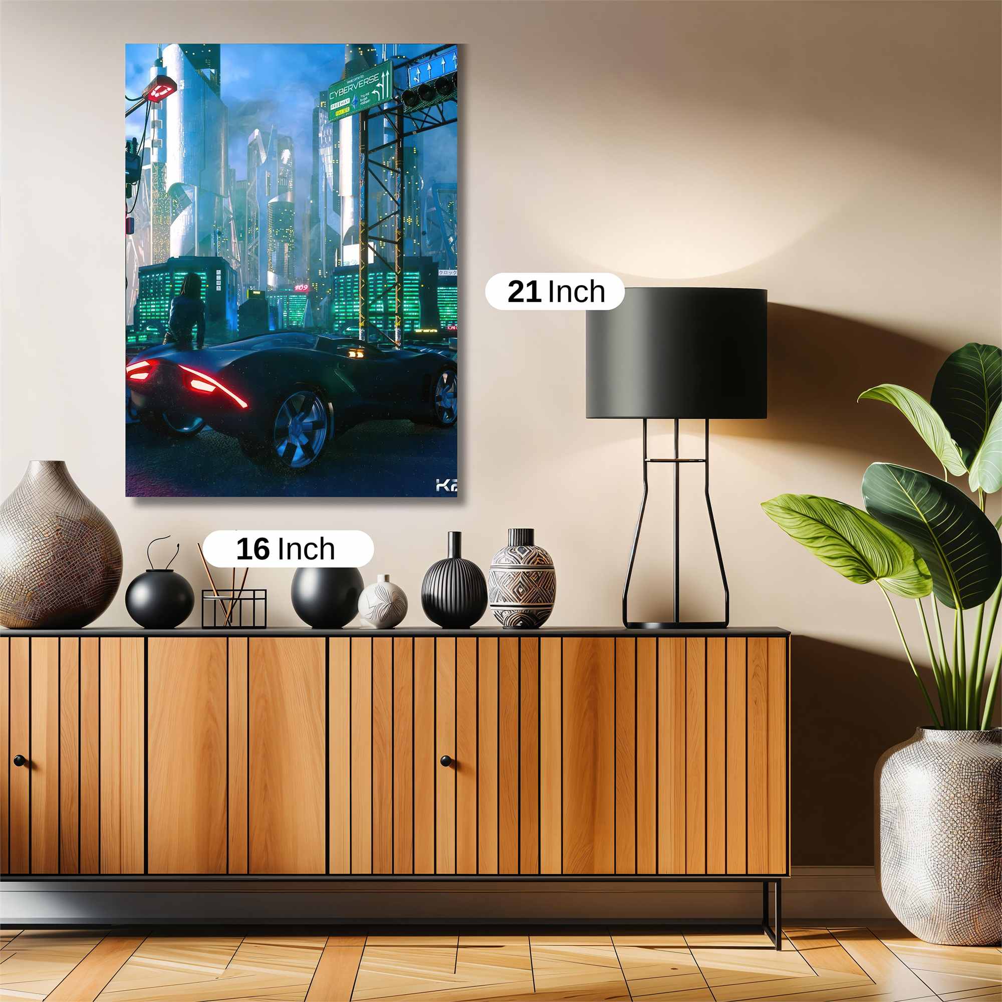 Futuristic Odyssey Safe Wall Magnetic / M