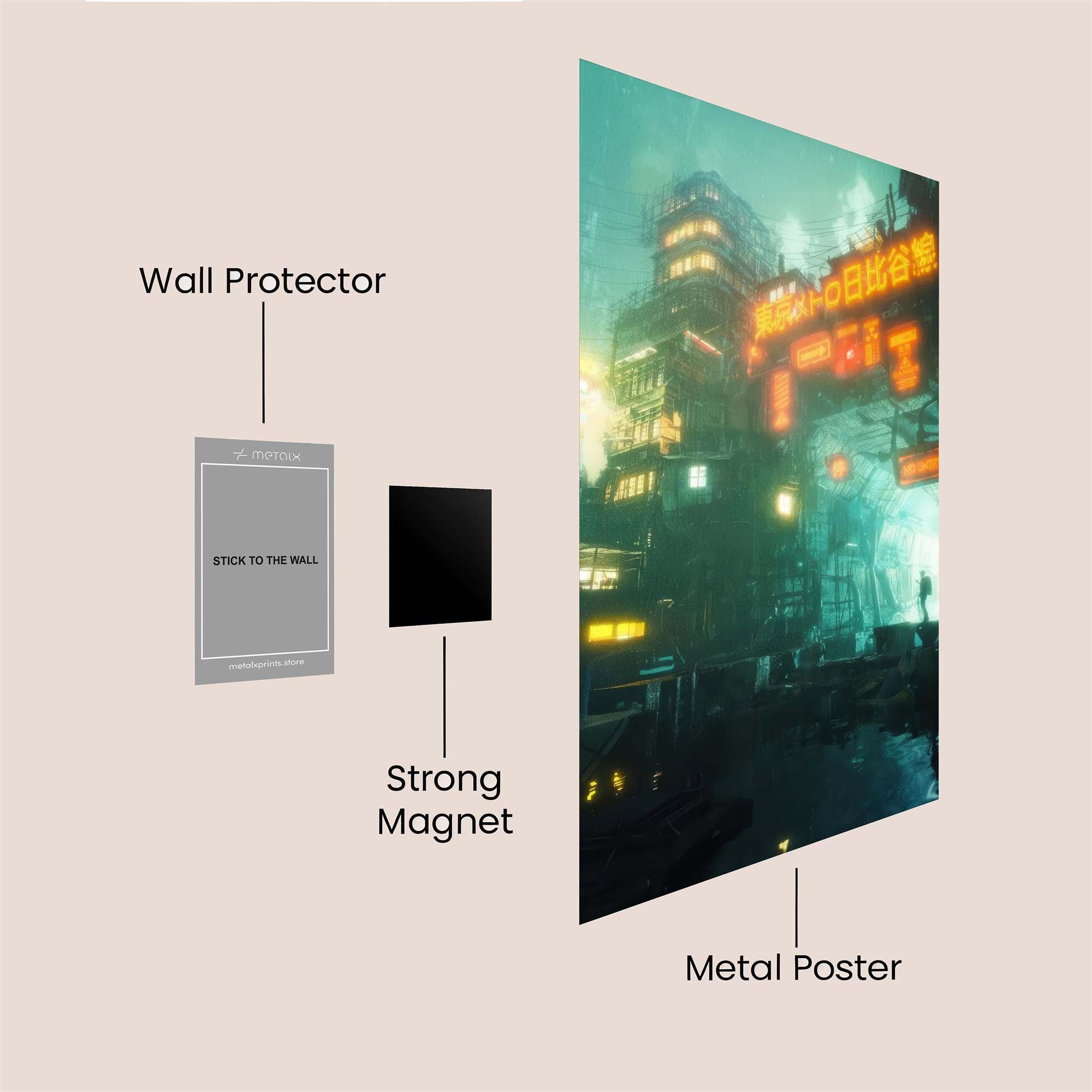 Neon Reverie Safe Wall Magnetic / M