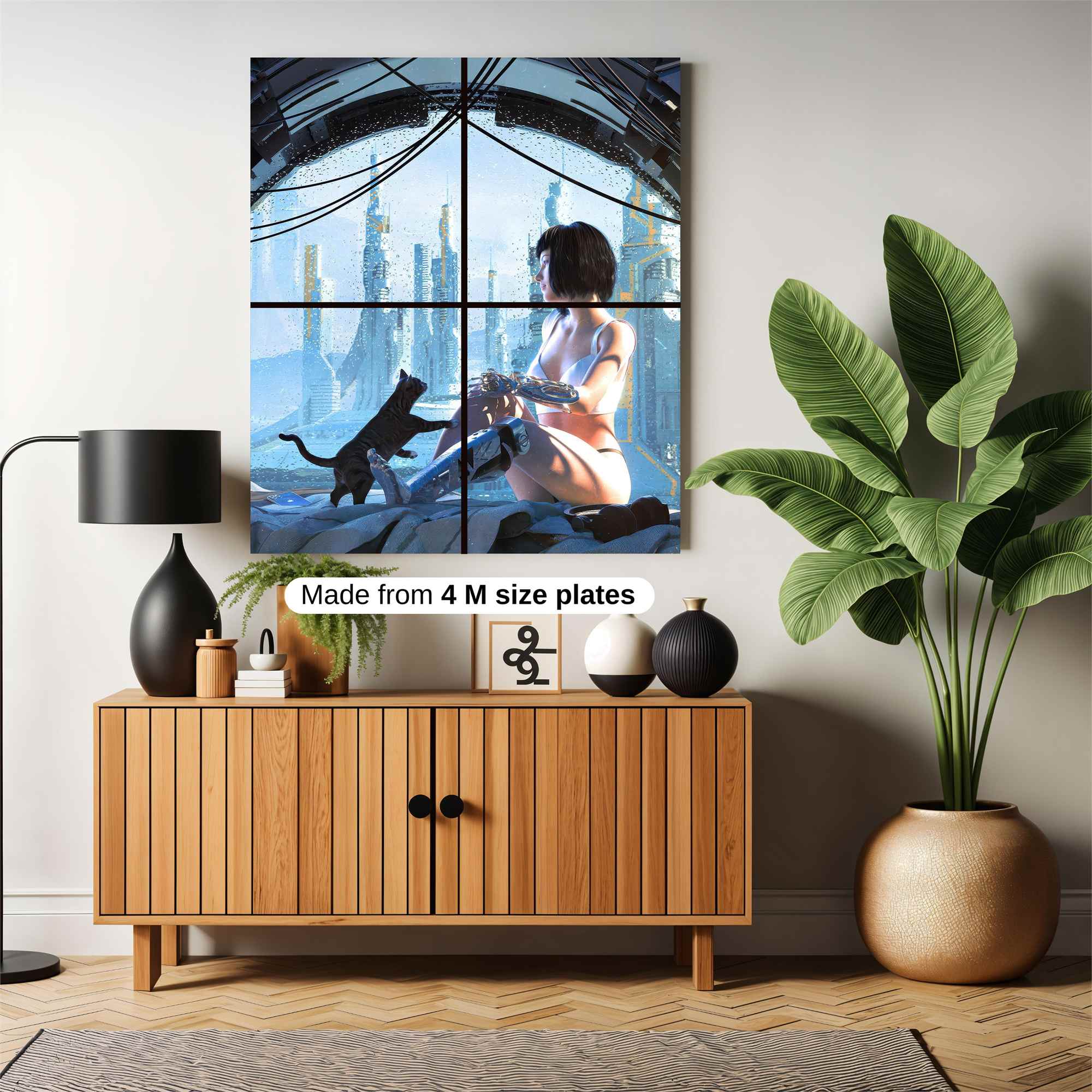 Futuristic Bond Safe Wall Magnetic / M