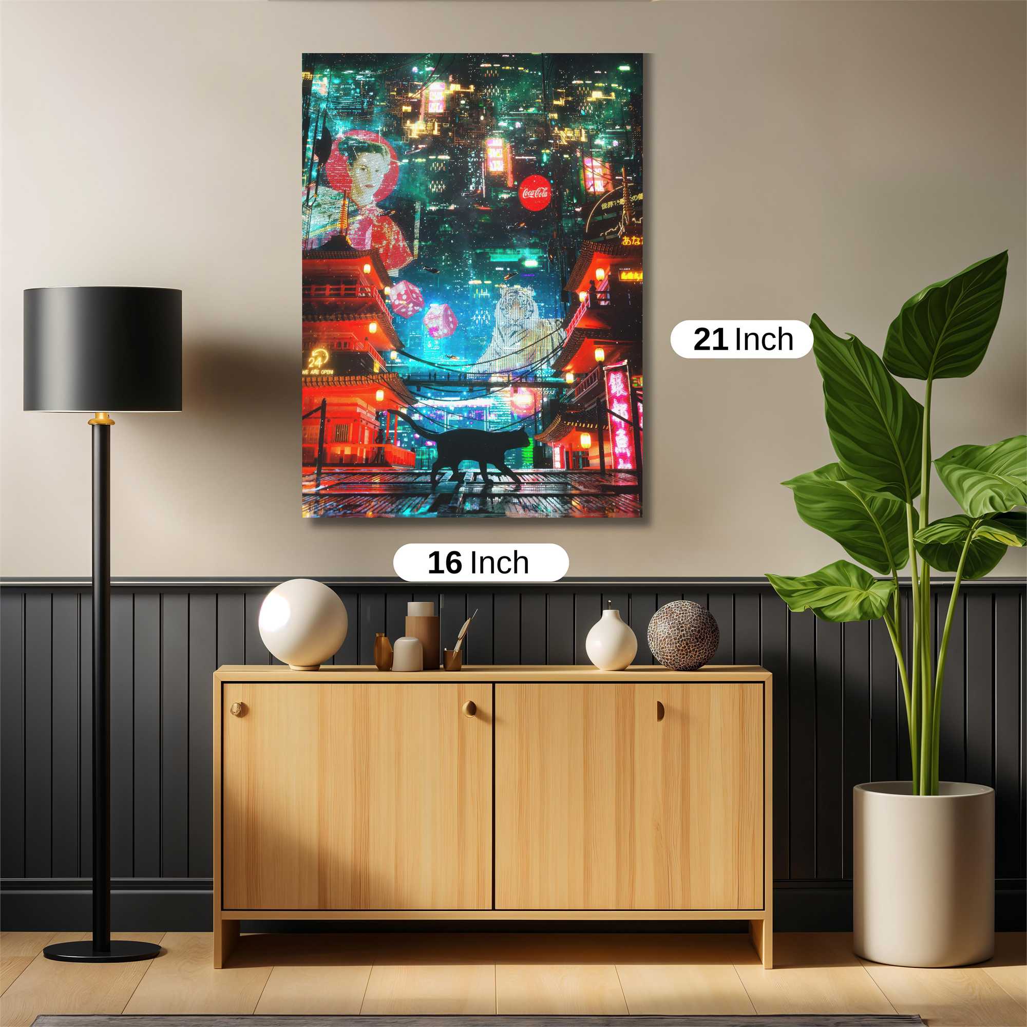 Neon Serenity Safe Wall Magnetic / M