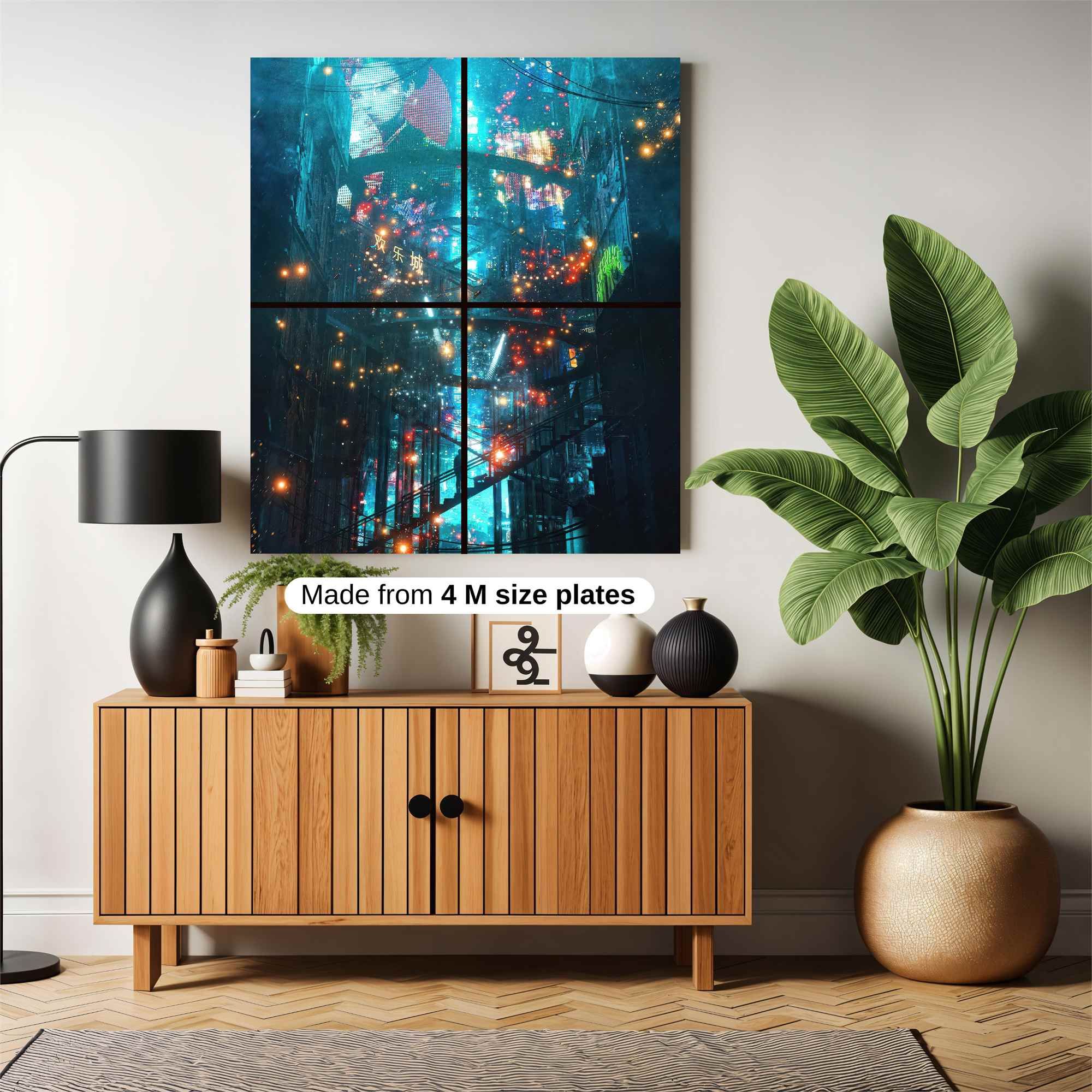 Neon Dreamscape Safe Wall Magnetic / M