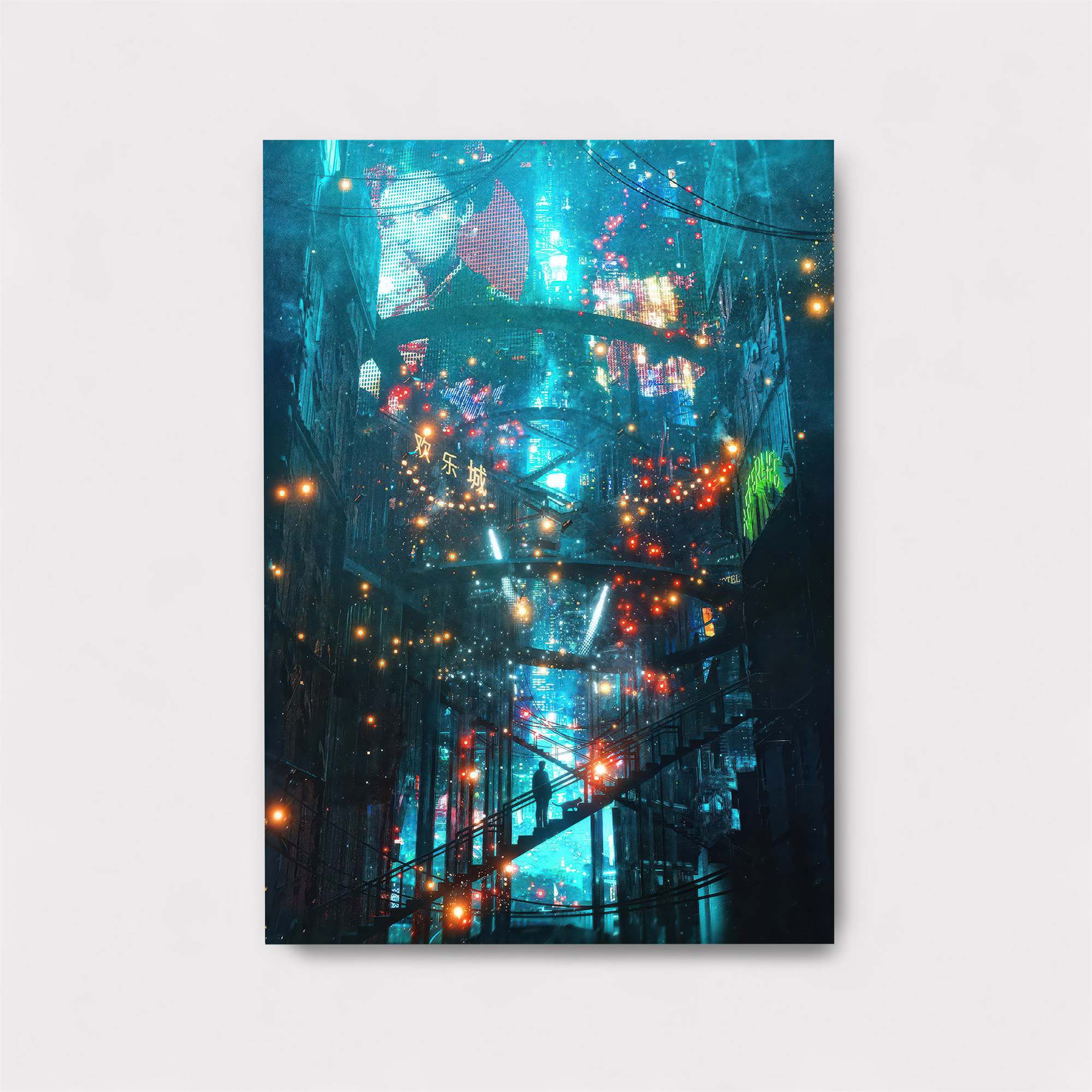 Neon Dreamscape Safe Wall Magnetic / M