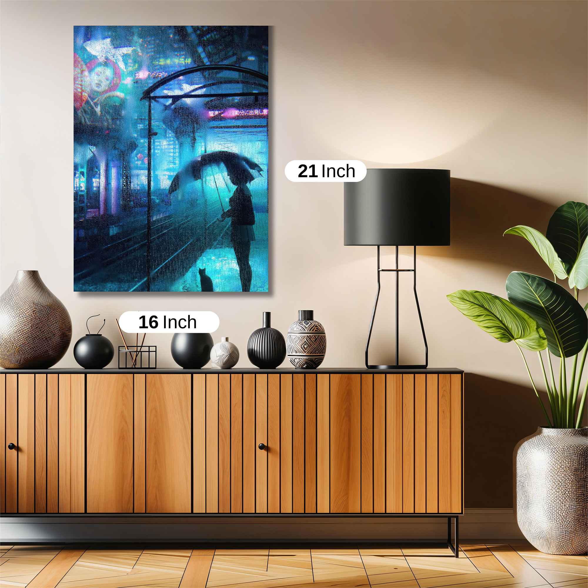 Neon Serenity Safe Wall Magnetic / M