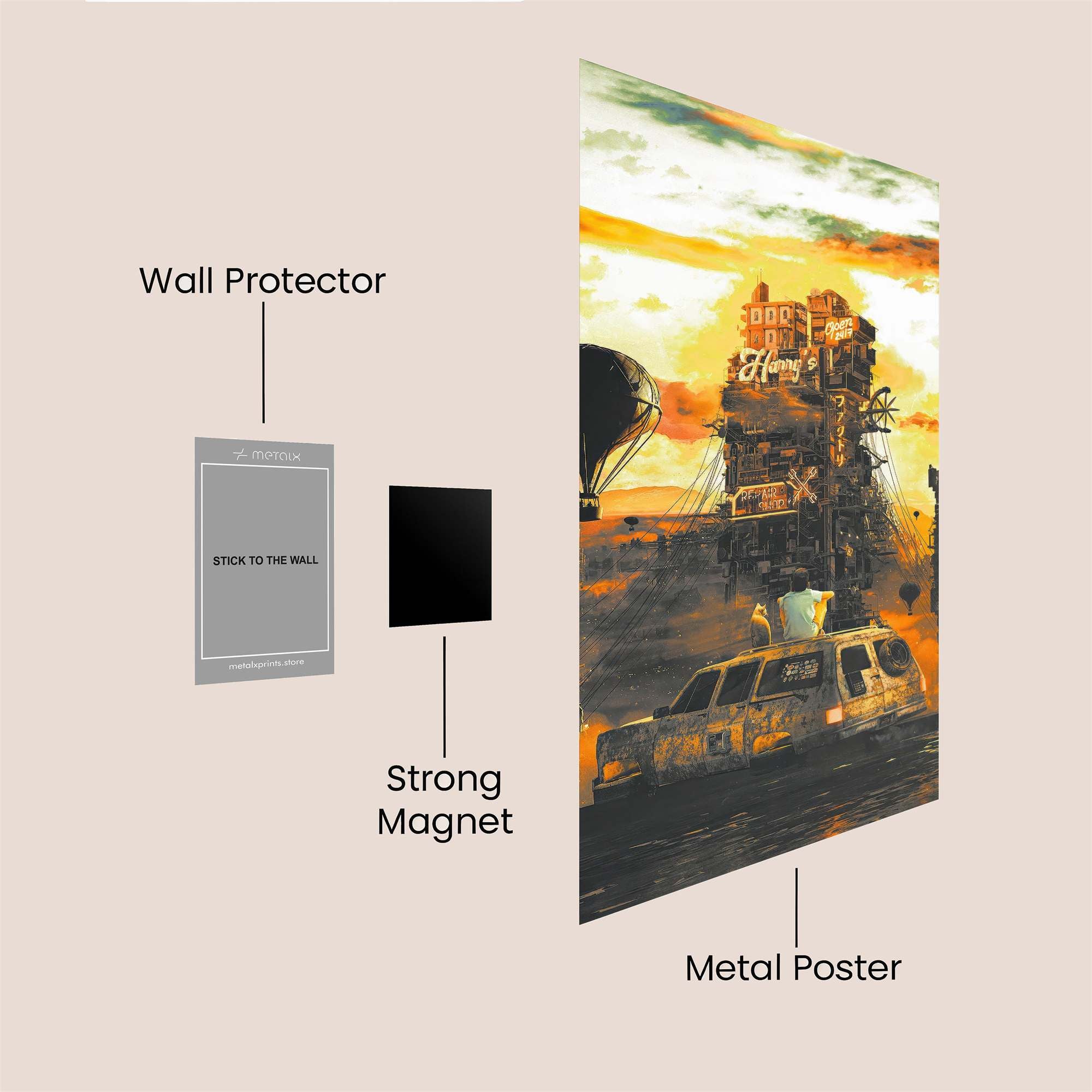 Floating Dreams Safe Wall Magnetic / M