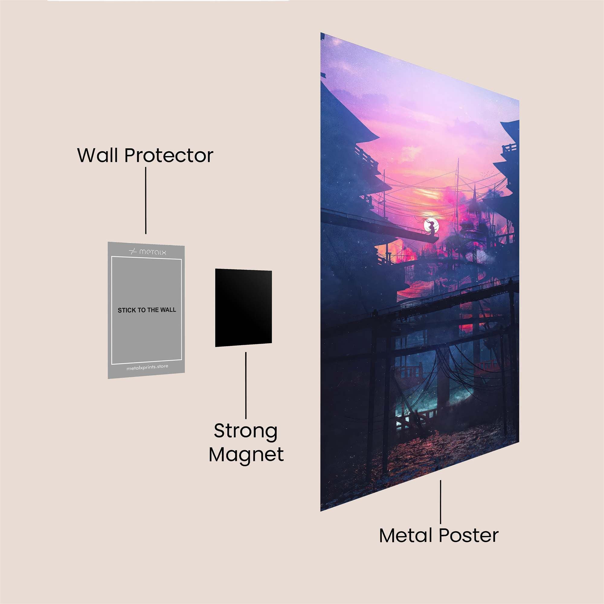 Twilight Serenity Safe Wall Magnetic / M