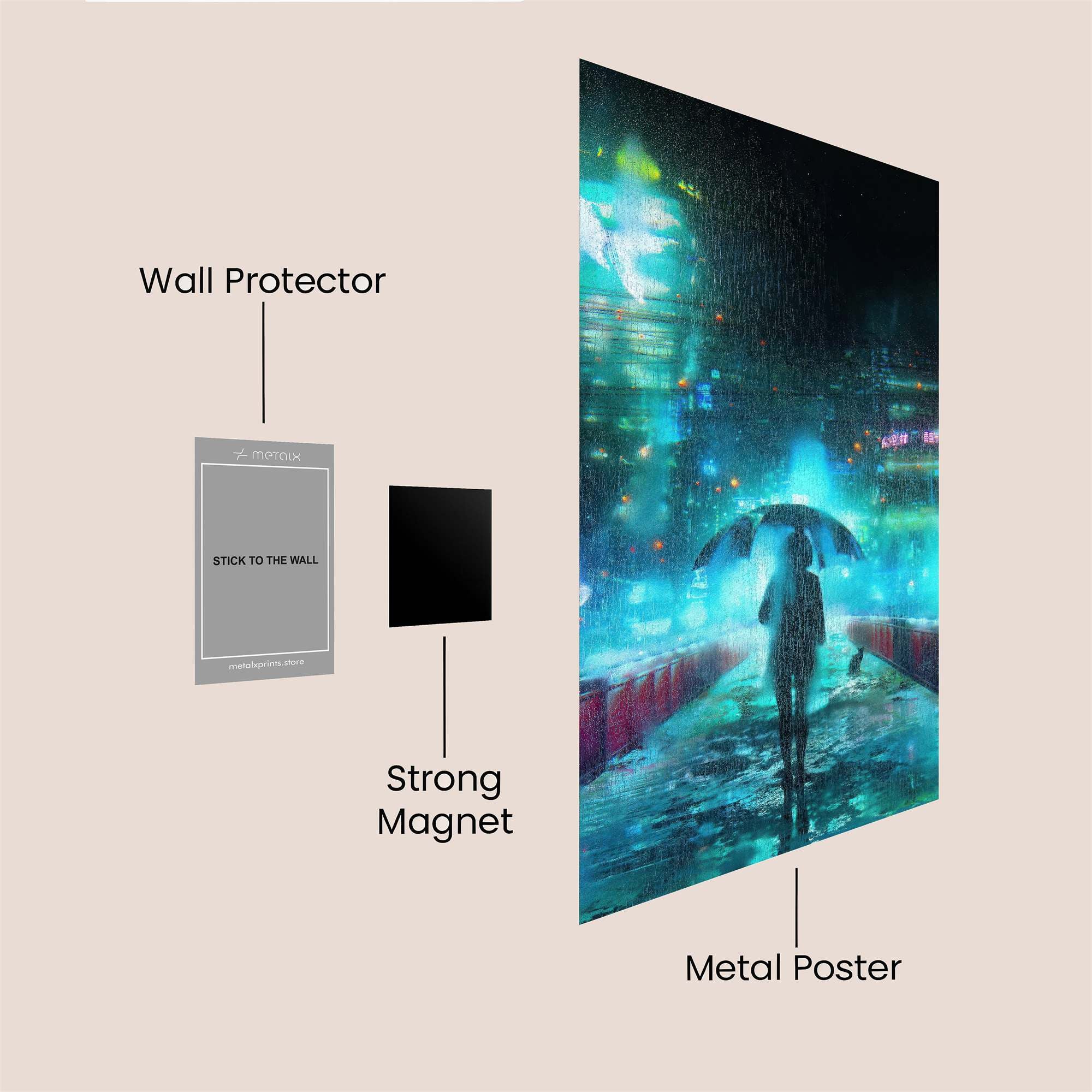 Neon Reverie Safe Wall Magnetic / M