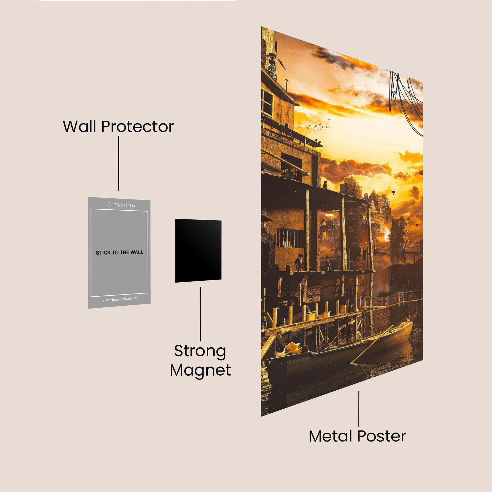 Sunset Serenity Safe Wall Magnetic / M