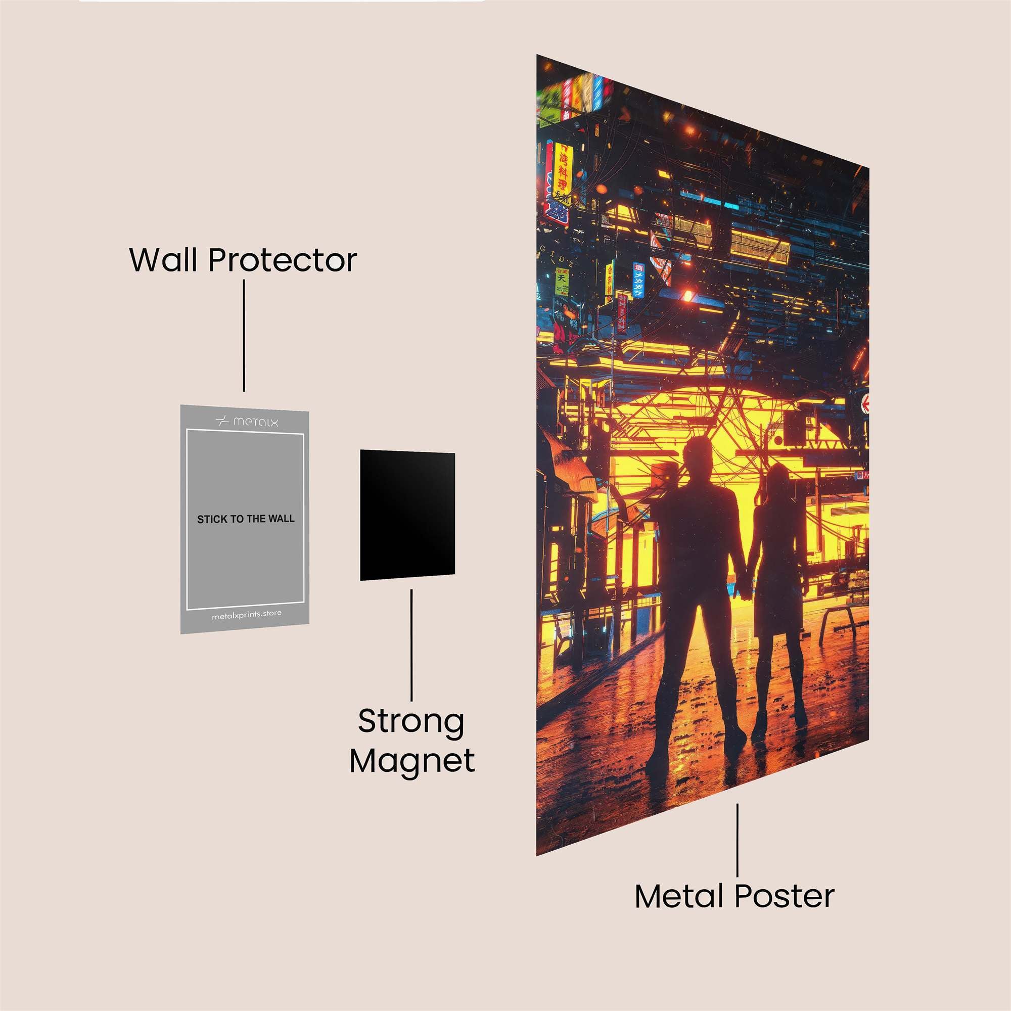 Neon Reverie Safe Wall Magnetic / M