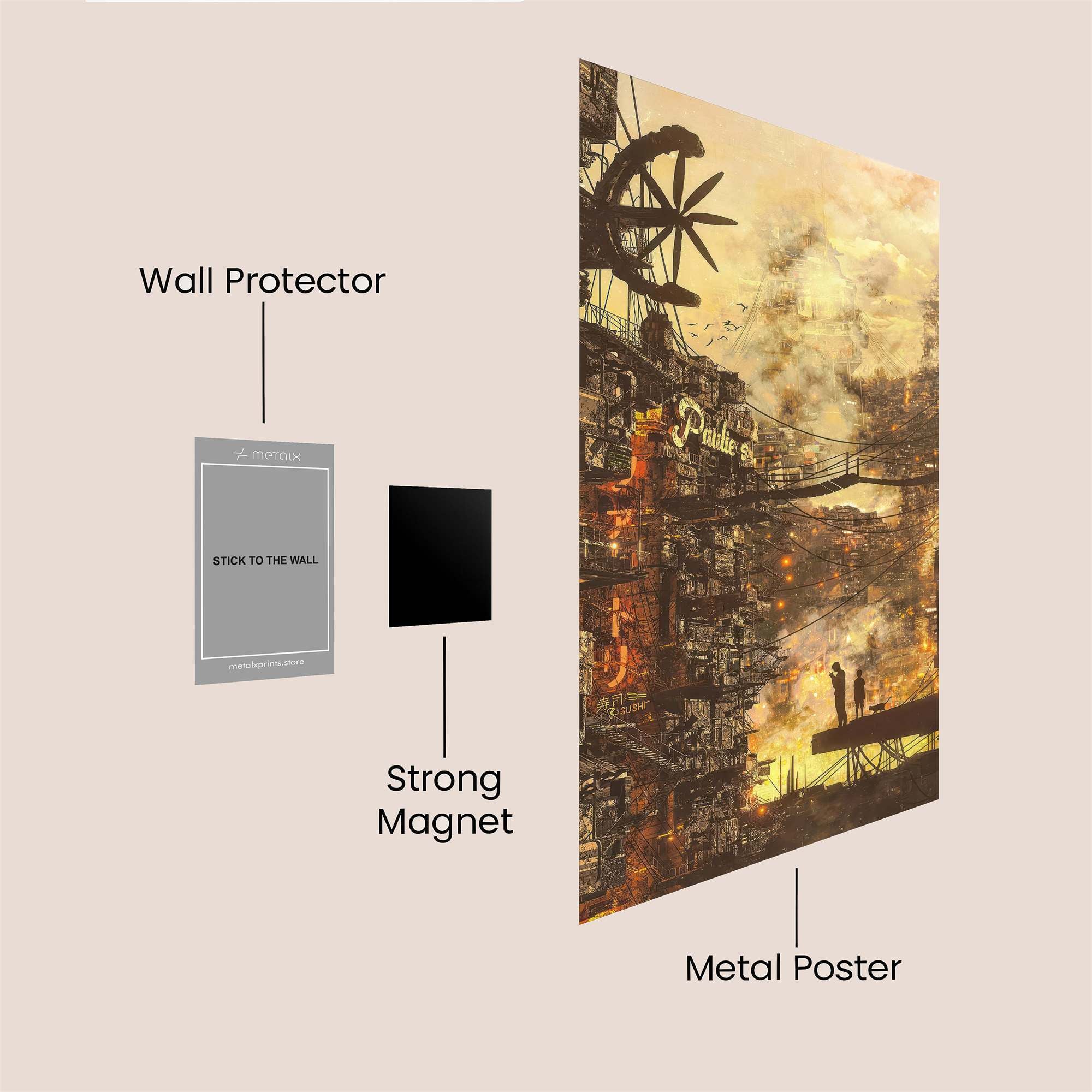 Urban Reverie Safe Wall Magnetic / M