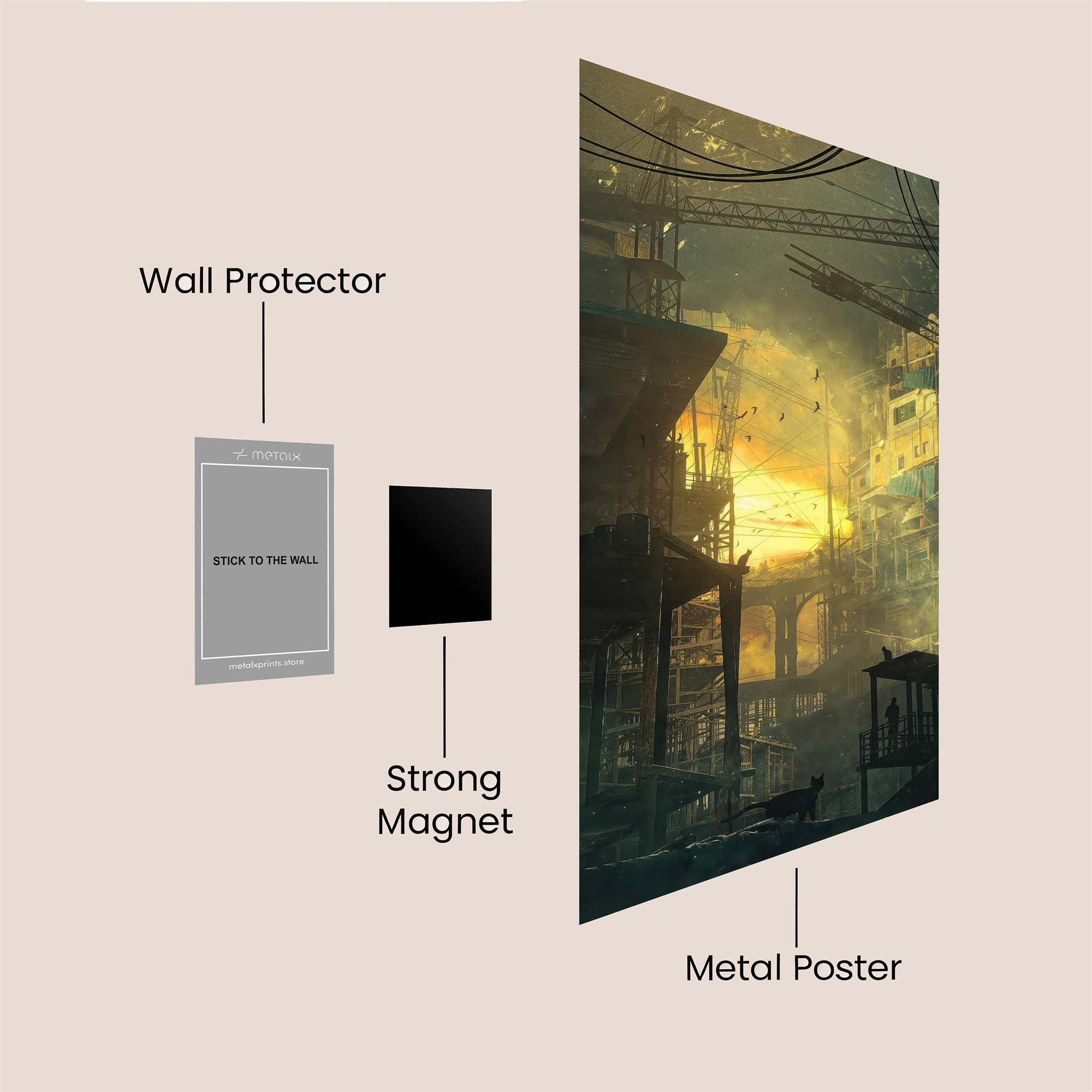 Urban Reverie Safe Wall Magnetic / M