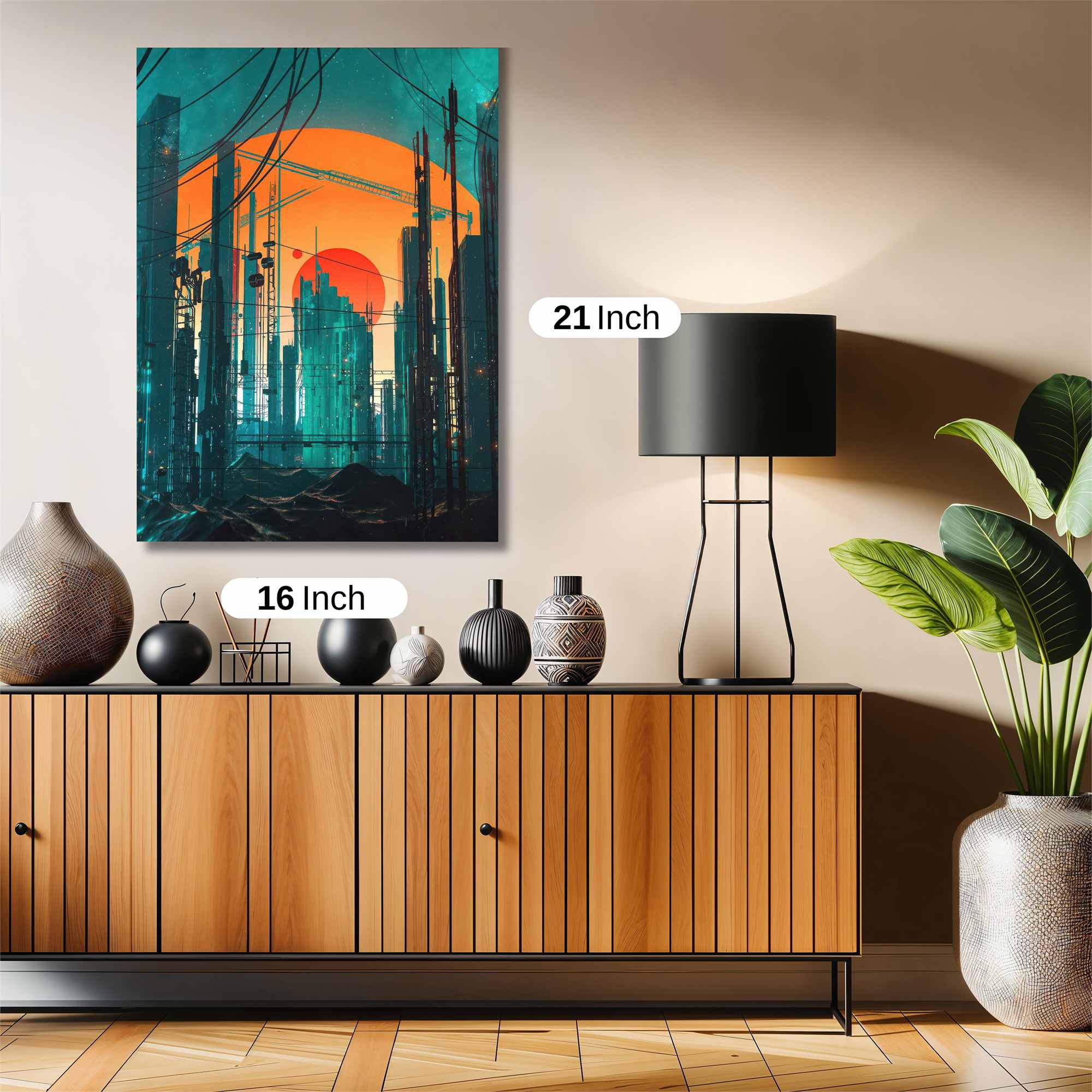 Futuristic Horizon Safe Wall Magnetic / M