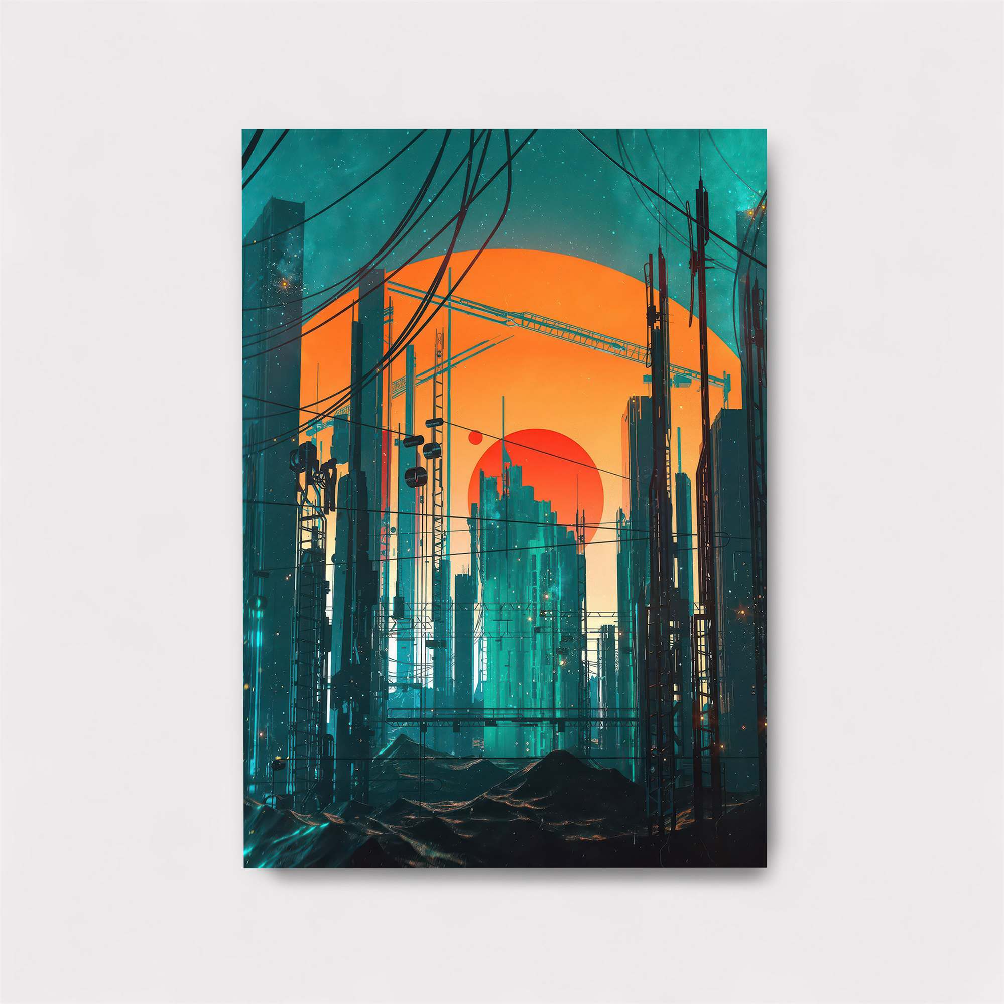 Futuristic Horizon Safe Wall Magnetic / M