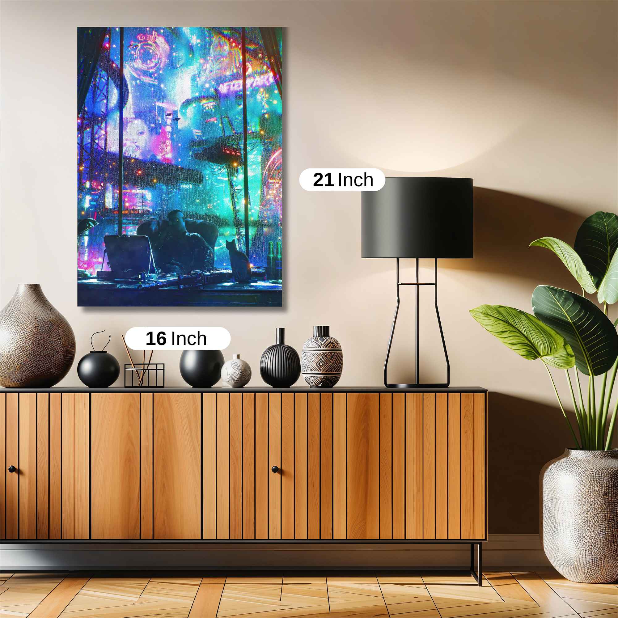 Cyber Rain Safe Wall Magnetic / M