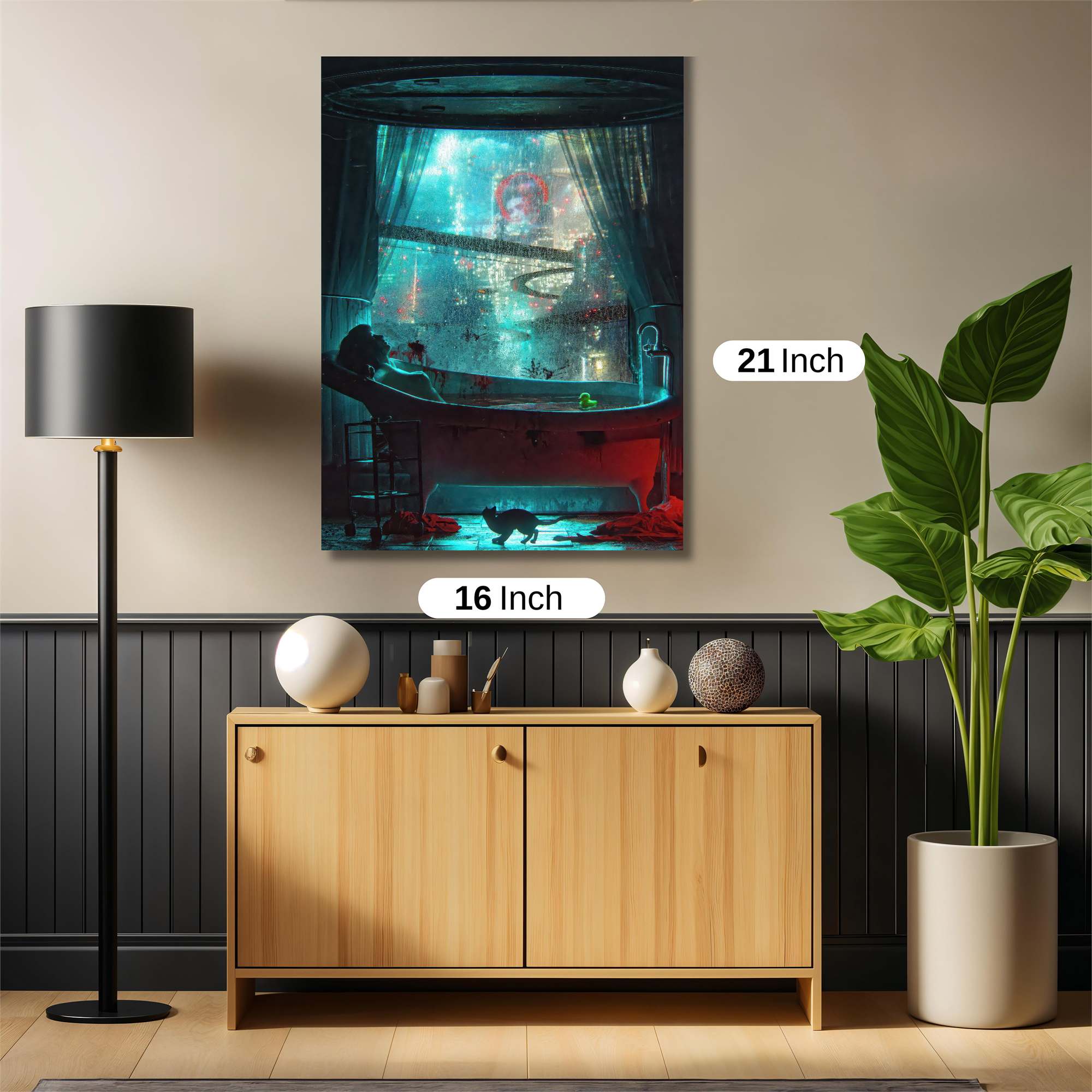 Neon Serenity Safe Wall Magnetic / M