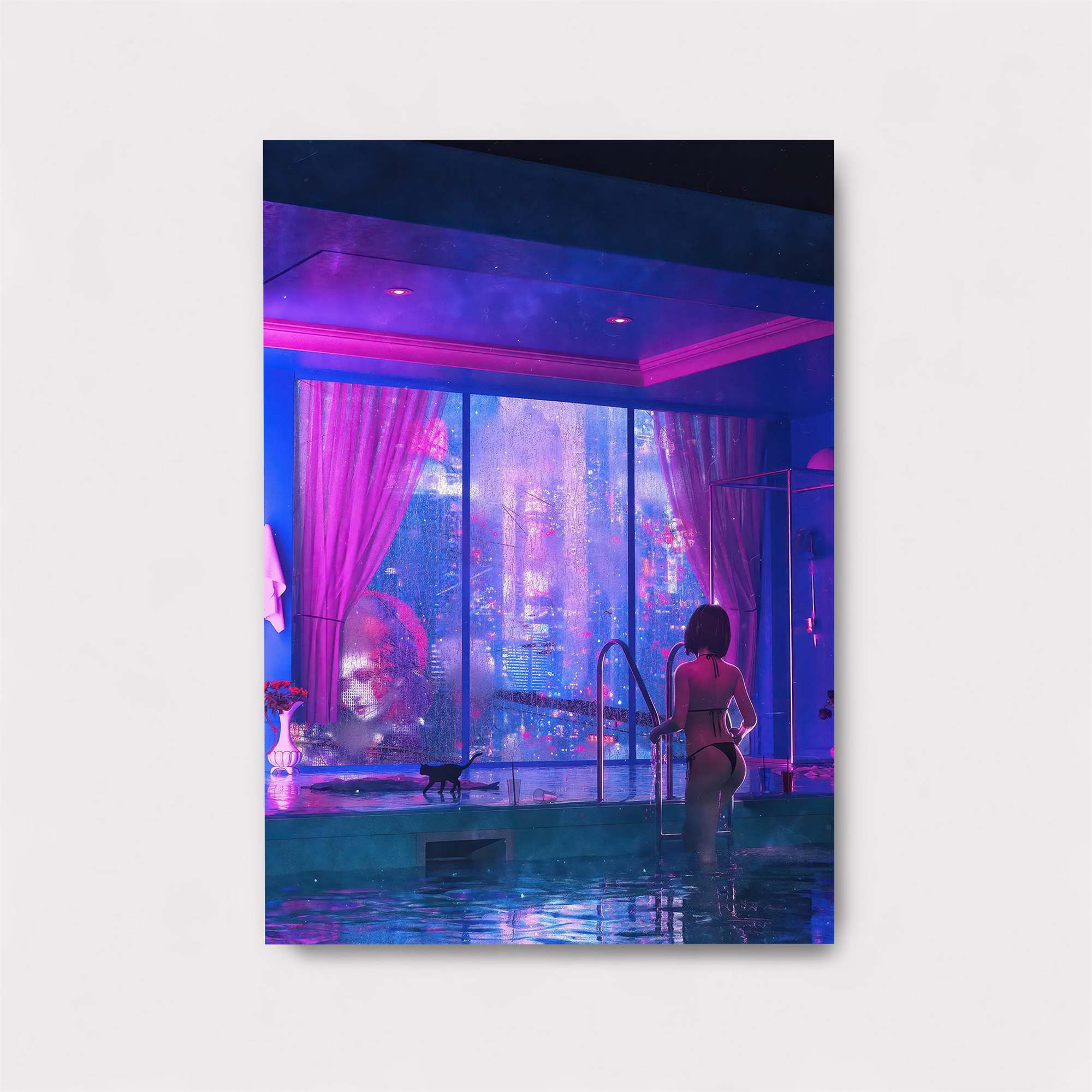 Neon Serenity Safe Wall Magnetic / M