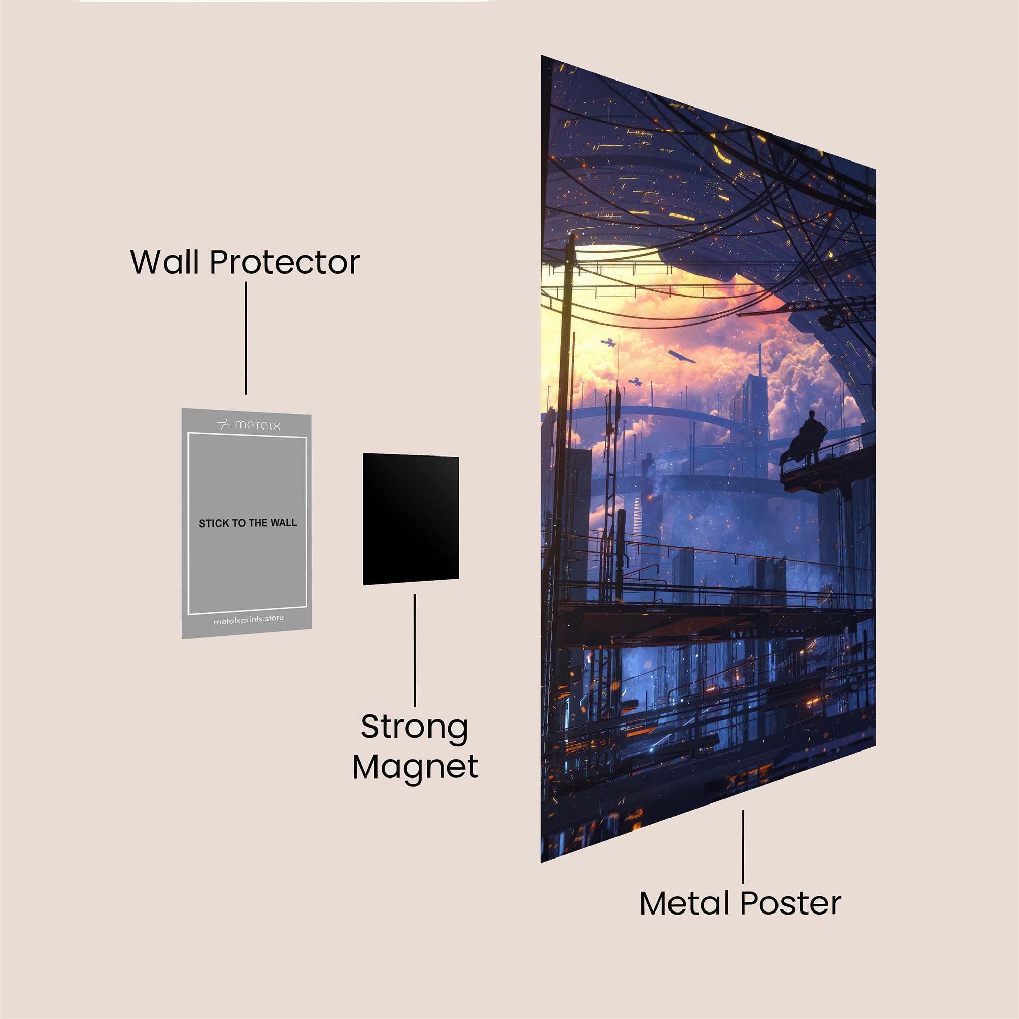 Future Metropolis Safe Wall Magnetic / M