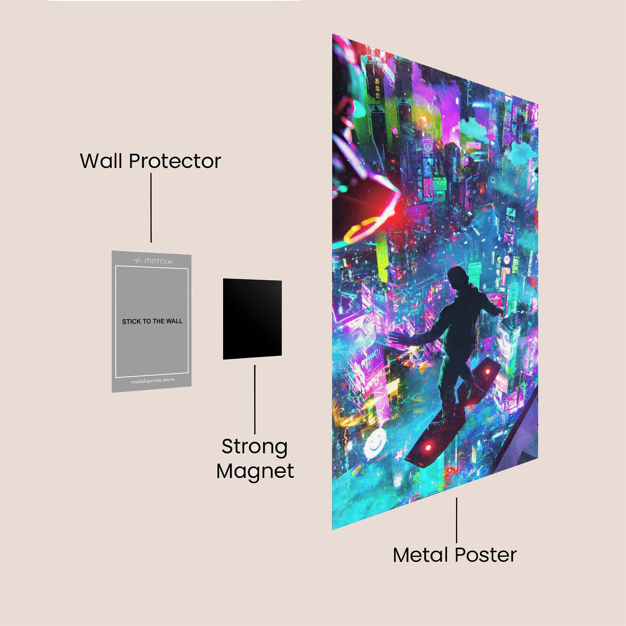 Cyber Skyglide Safe Wall Magnetic / M