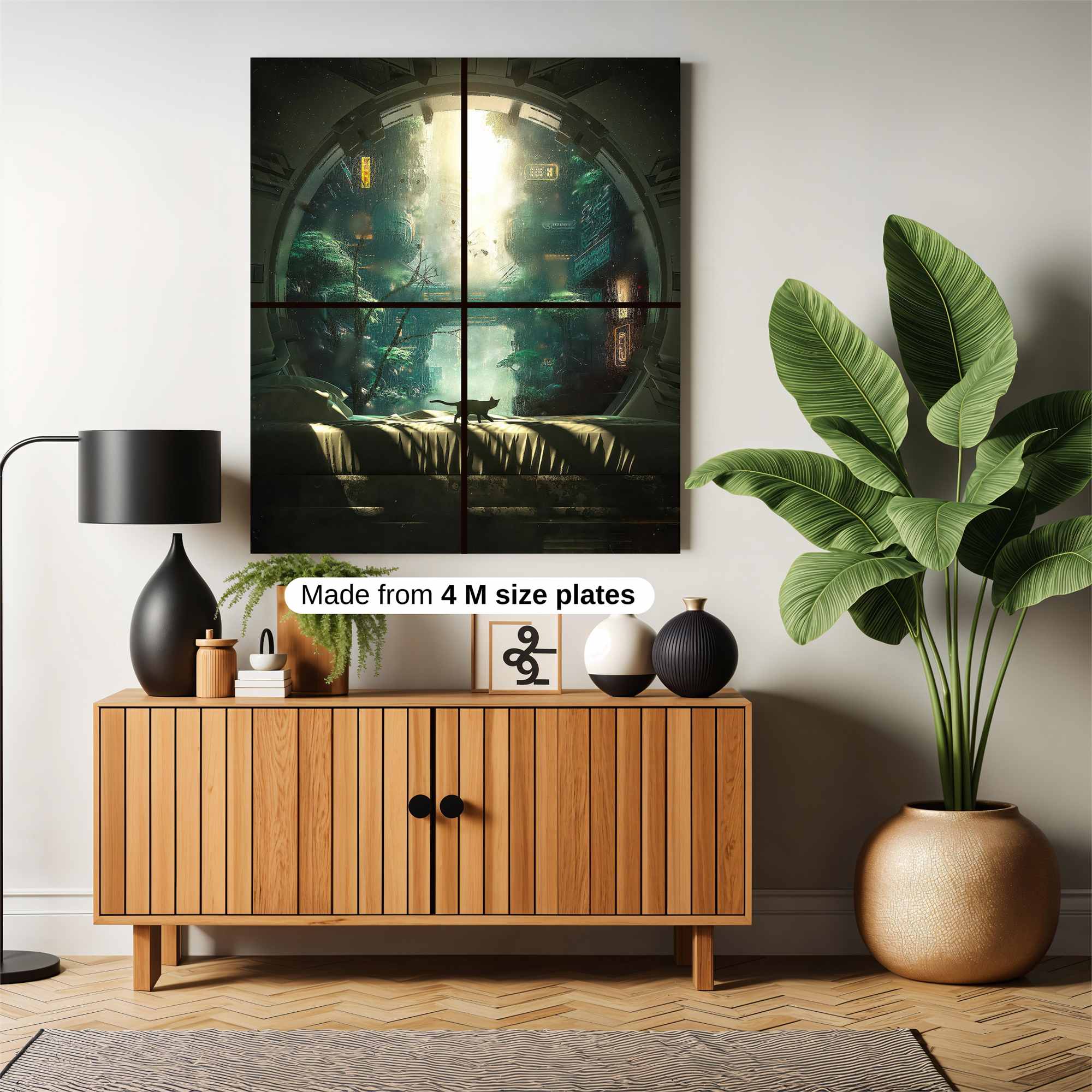 Cat Wanderlust Safe Wall Magnetic / M