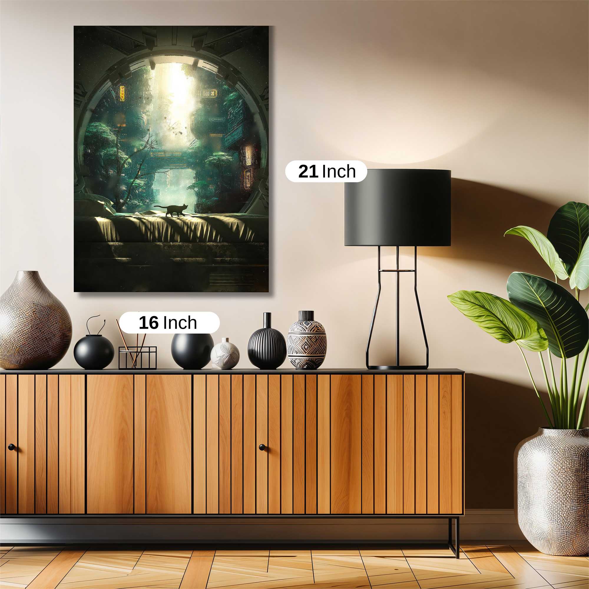 Cat Wanderlust Safe Wall Magnetic / M