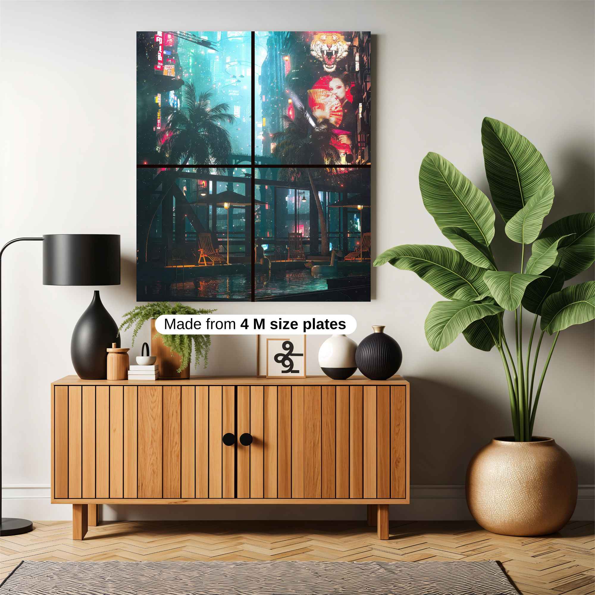 Neon Oasis Safe Wall Magnetic / M