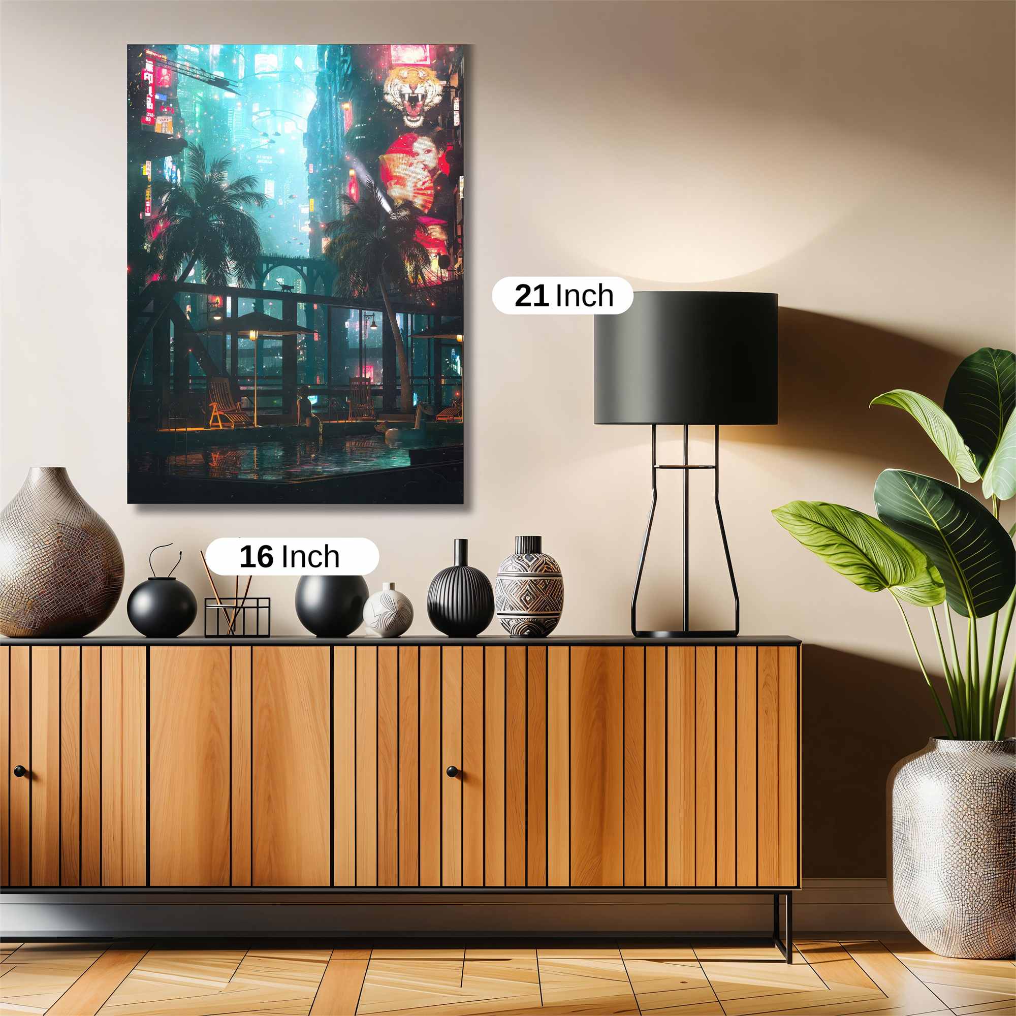 Neon Oasis Safe Wall Magnetic / M