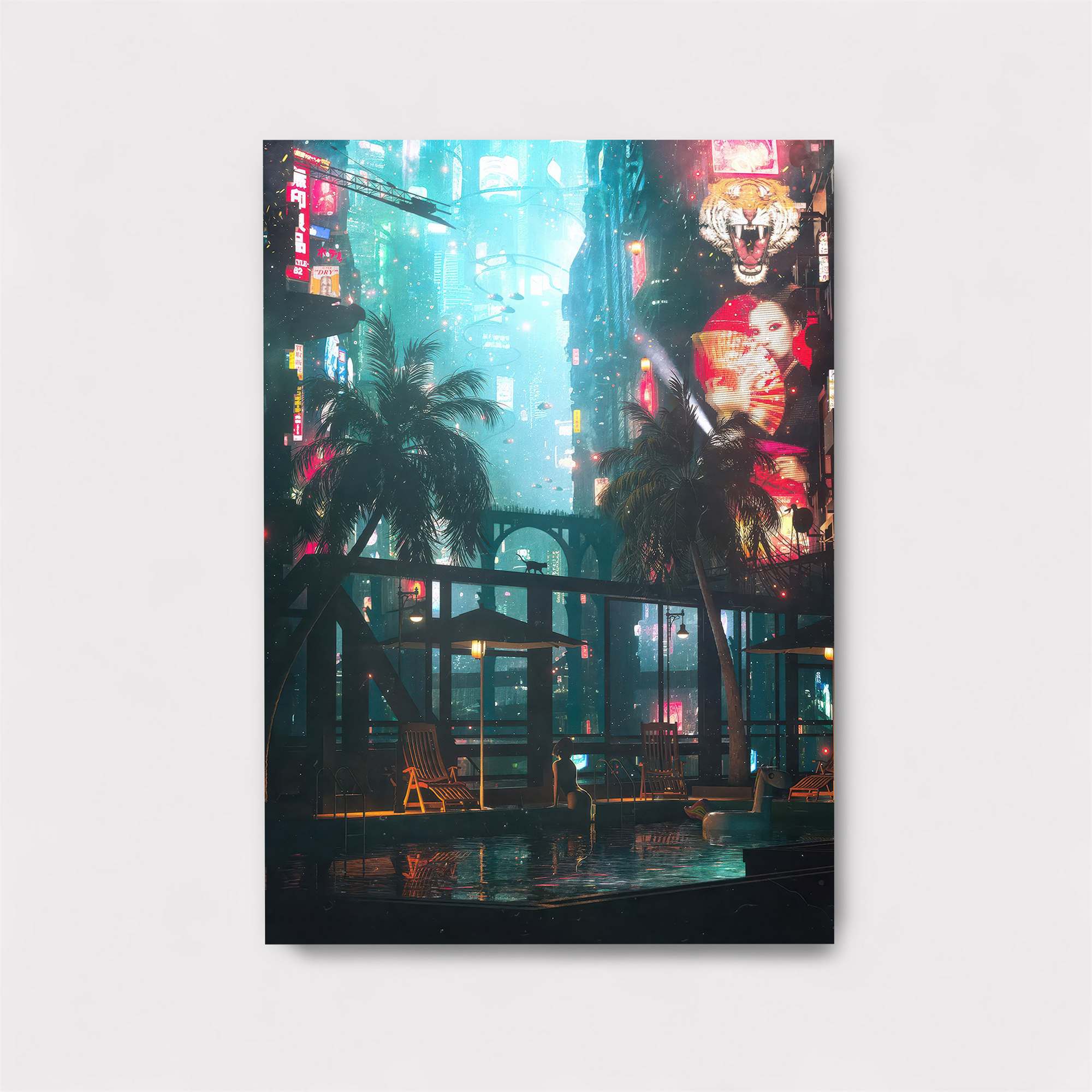 Neon Oasis Safe Wall Magnetic / M