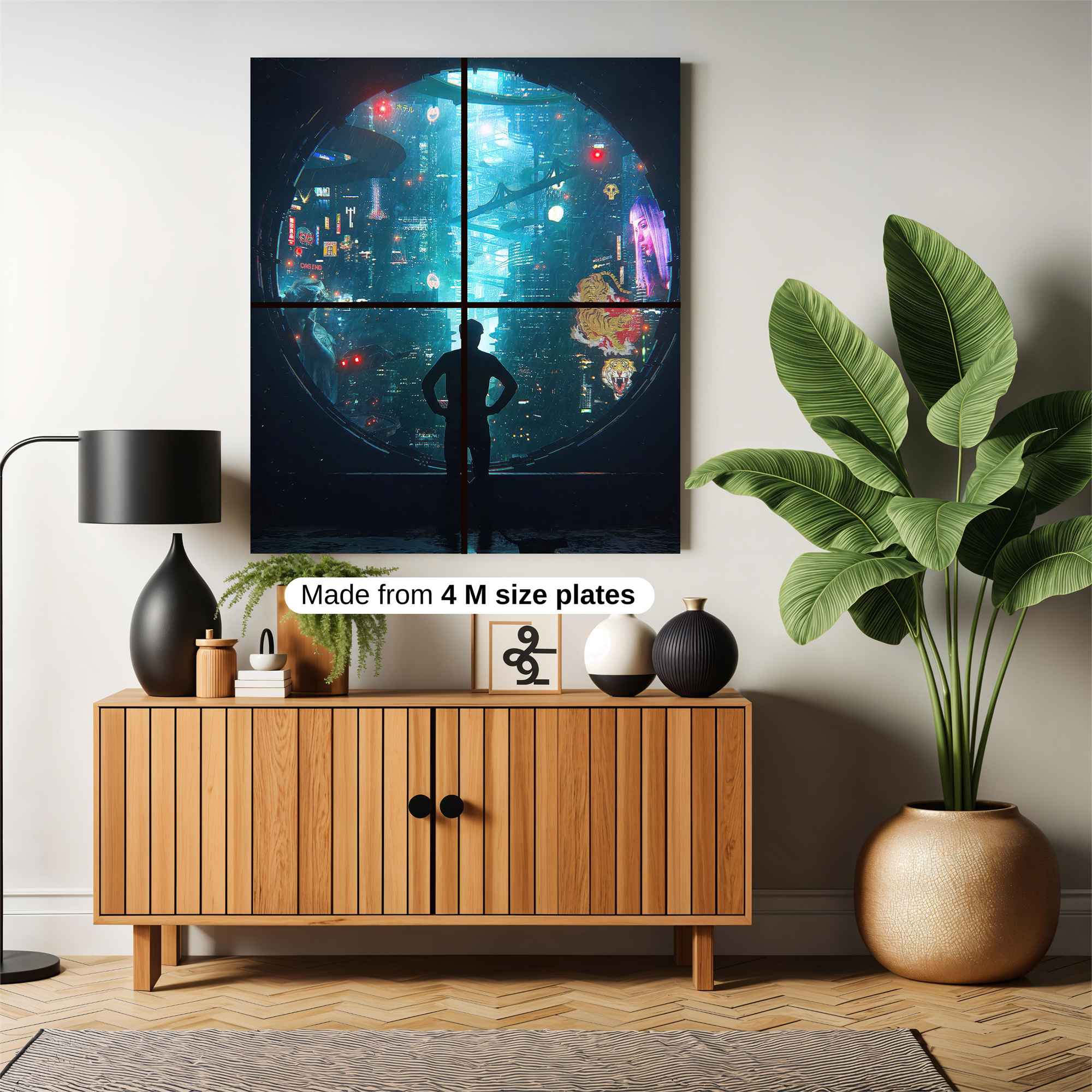Cyberpunk Reflection Safe Wall Magnetic / M
