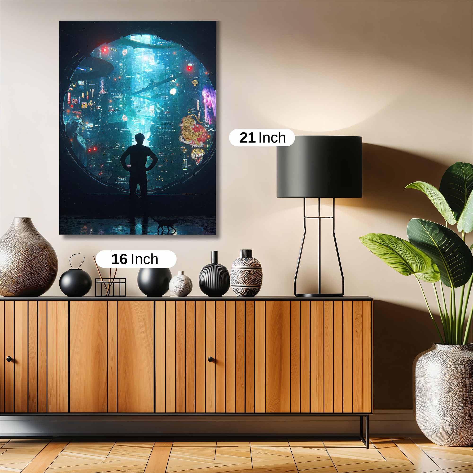 Cyberpunk Reflection Safe Wall Magnetic / M