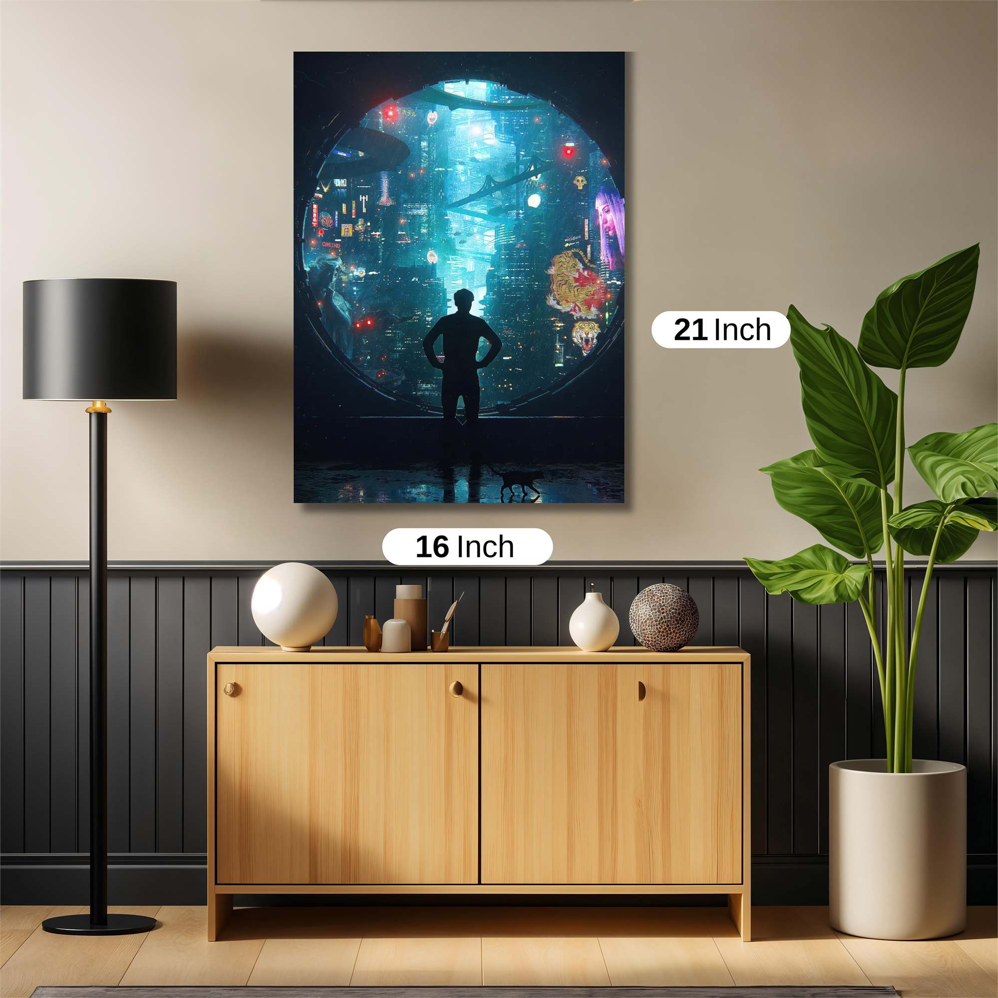 Cyberpunk Reflection Safe Wall Magnetic / M