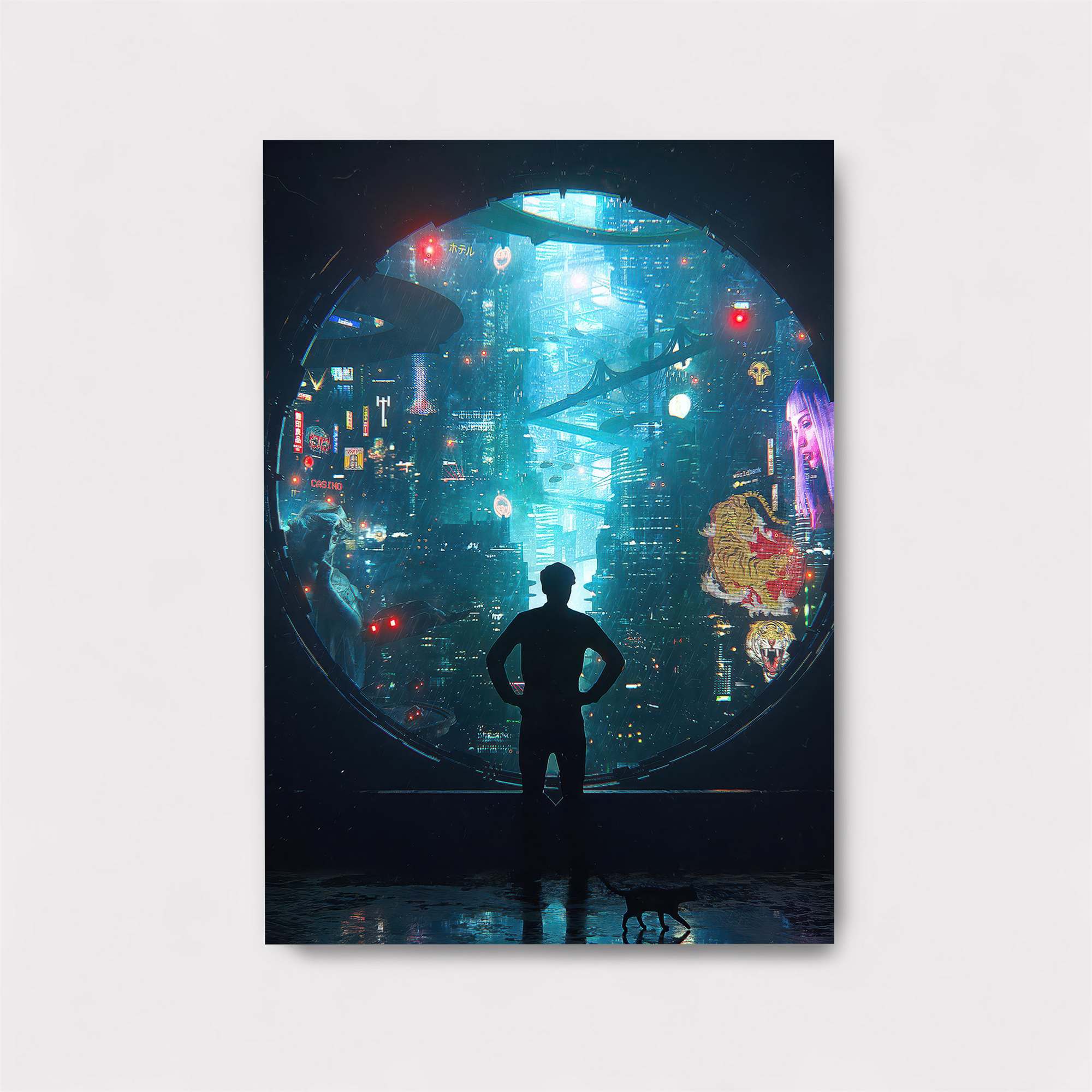 Cyberpunk Reflection Safe Wall Magnetic / M