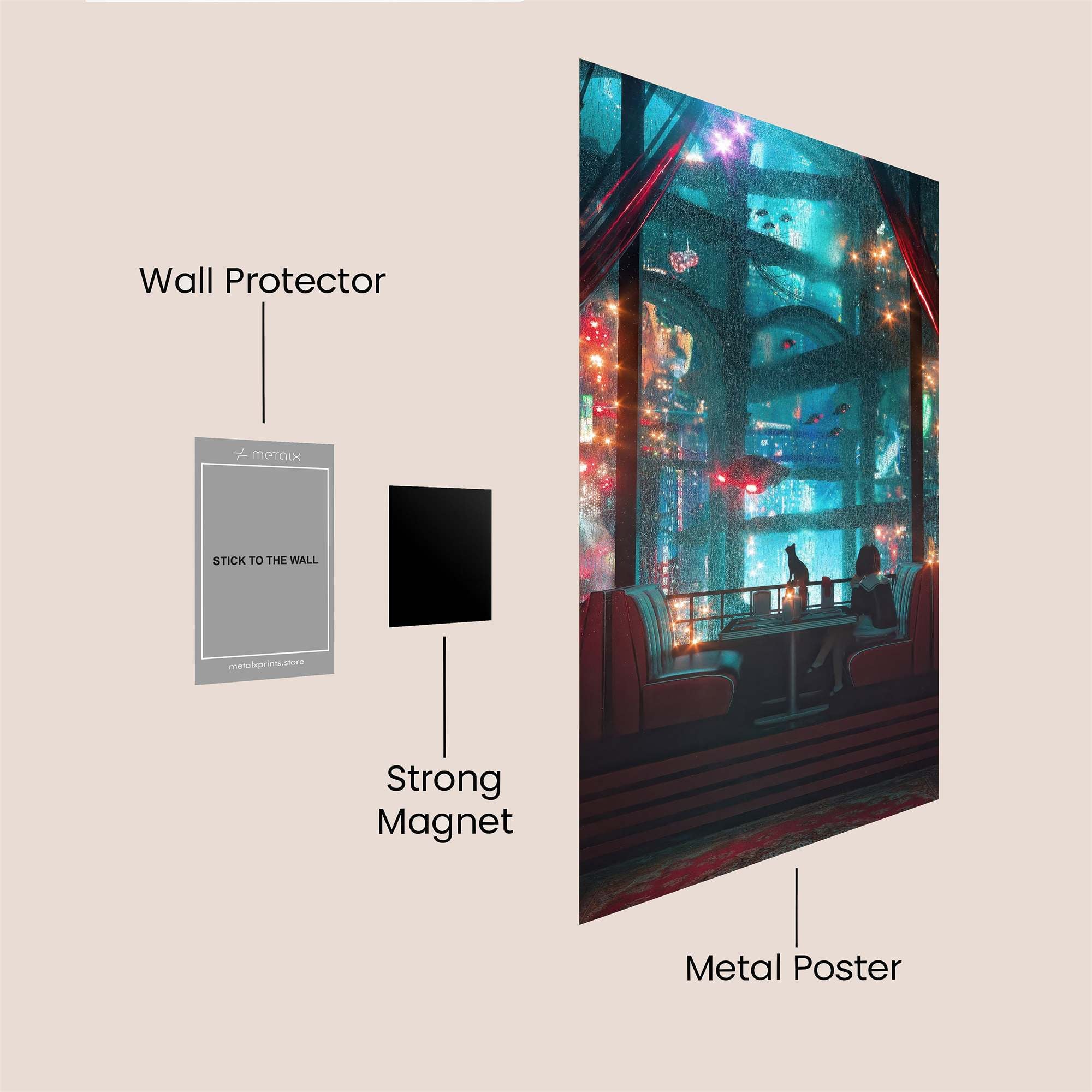Aquarium Reverie Safe Wall Magnetic / M