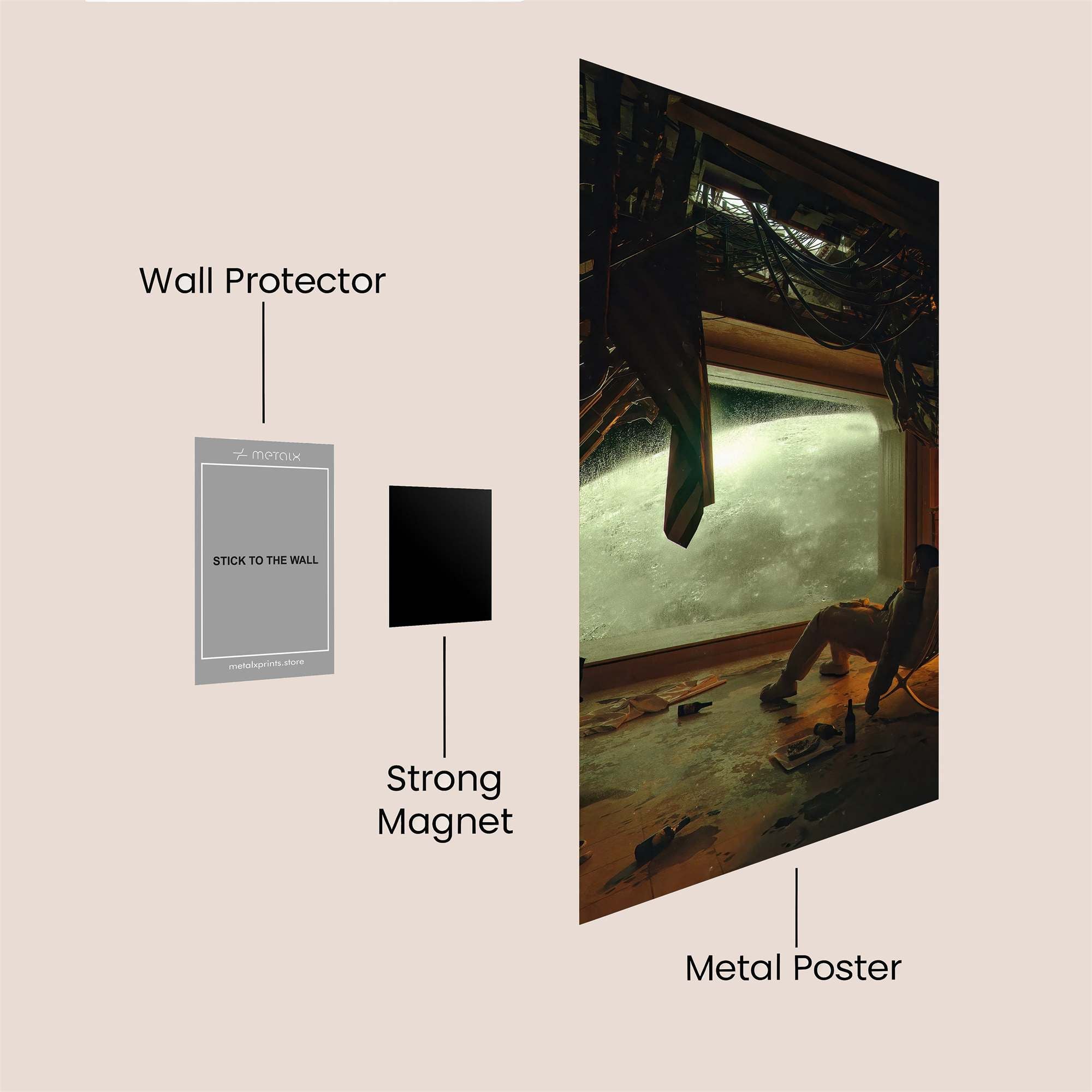 Lunar Reverie Safe Wall Magnetic / M