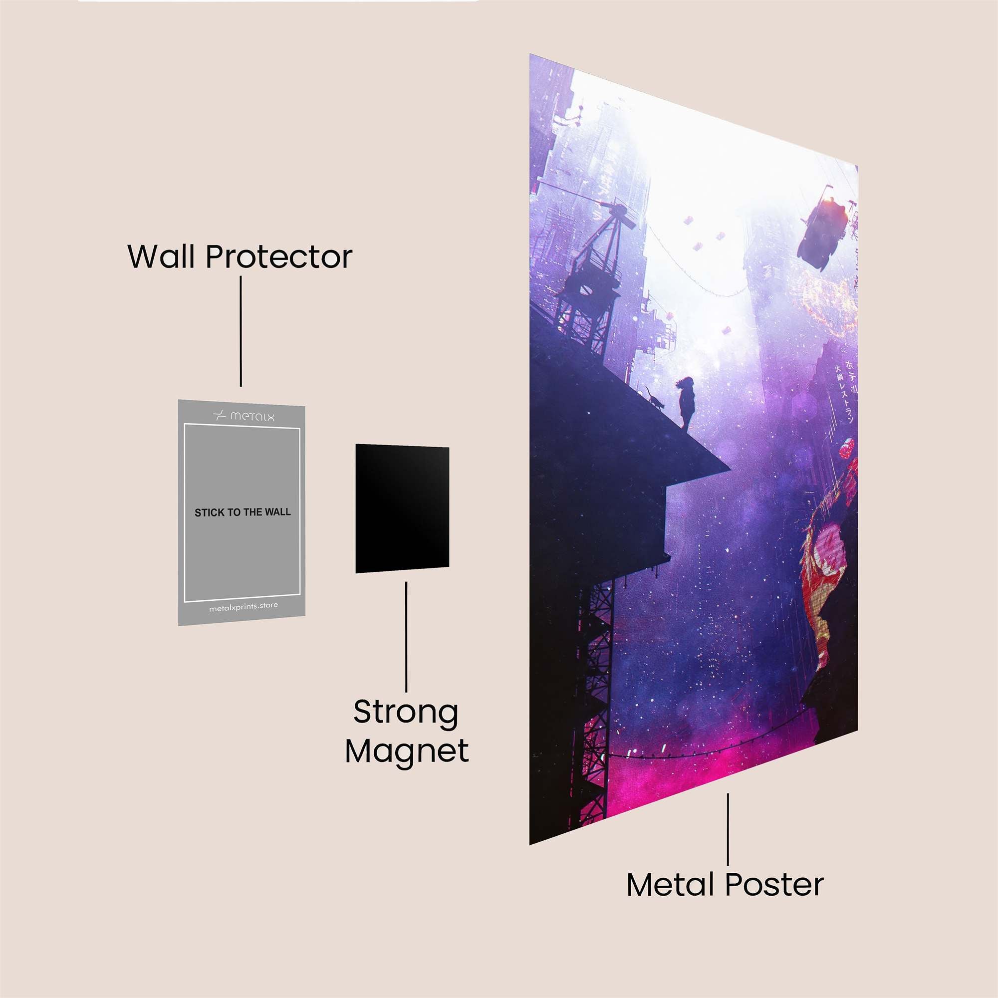 Neon Reverie Safe Wall Magnetic / M