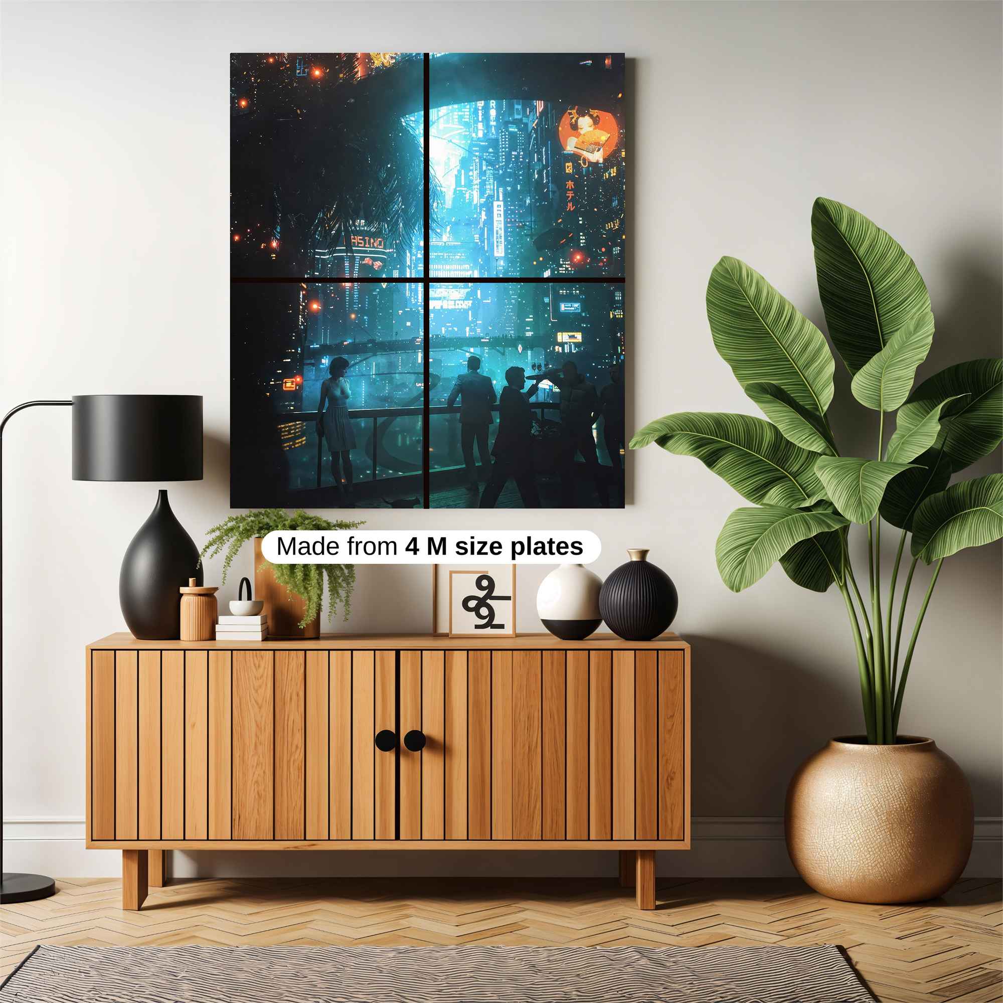 Neon Dreamscape Safe Wall Magnetic / M