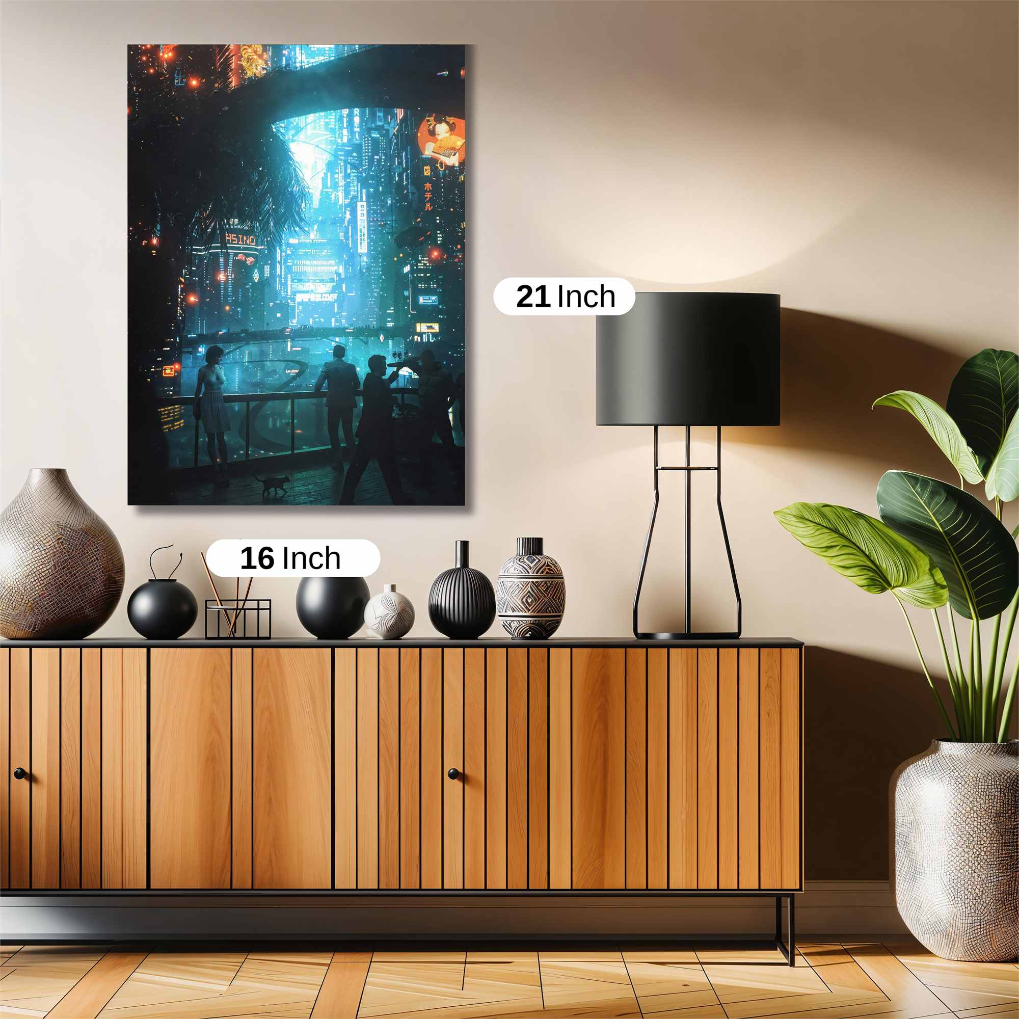 Neon Dreamscape Safe Wall Magnetic / M