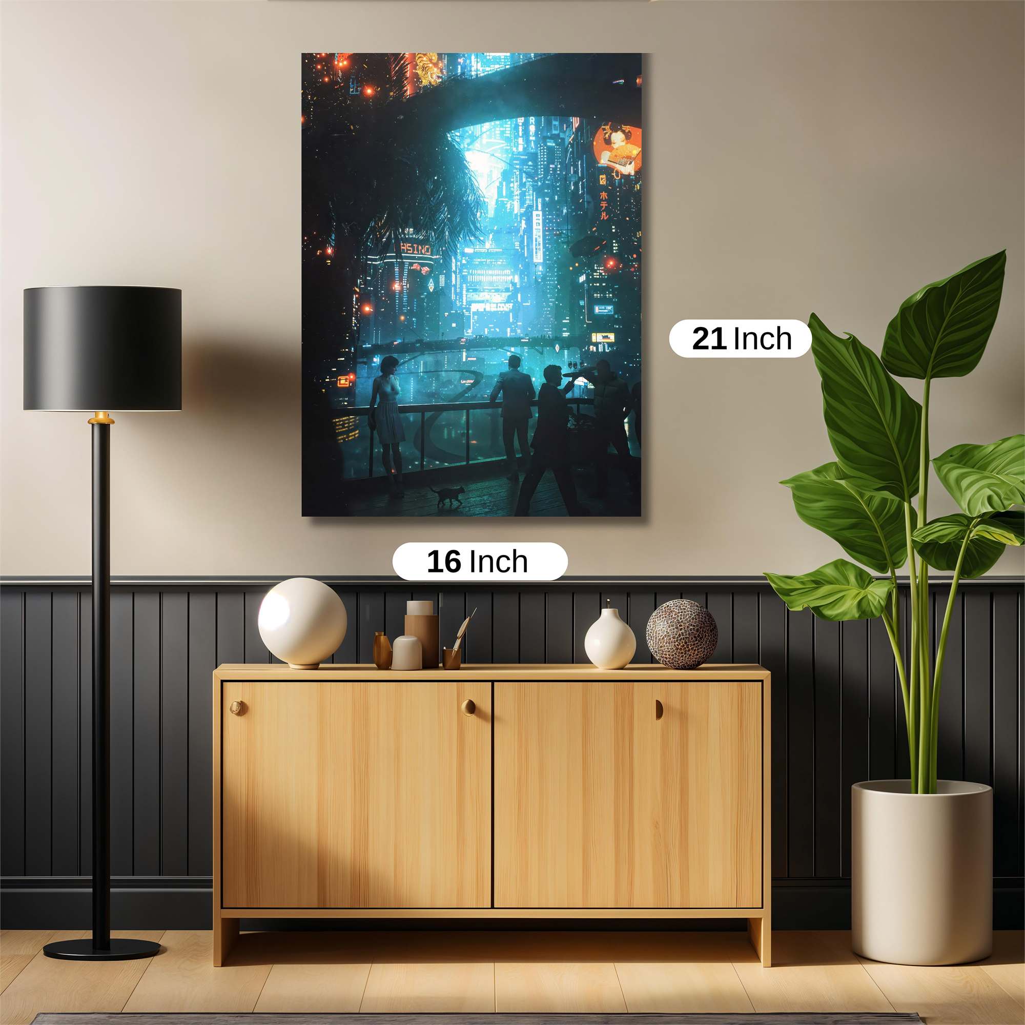 Neon Dreamscape Safe Wall Magnetic / M