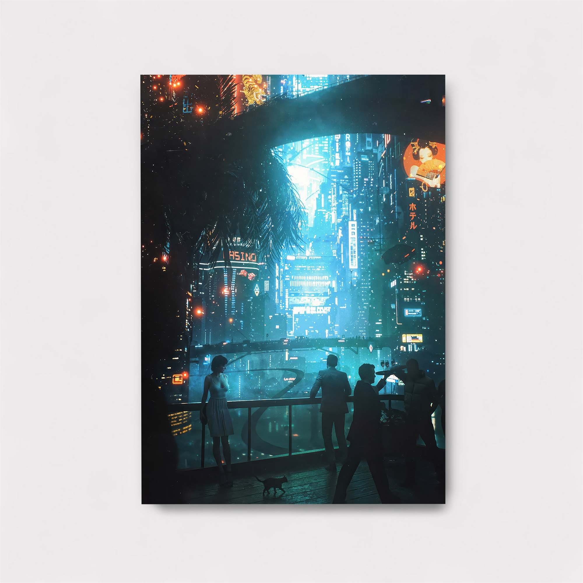 Neon Dreamscape Safe Wall Magnetic / M