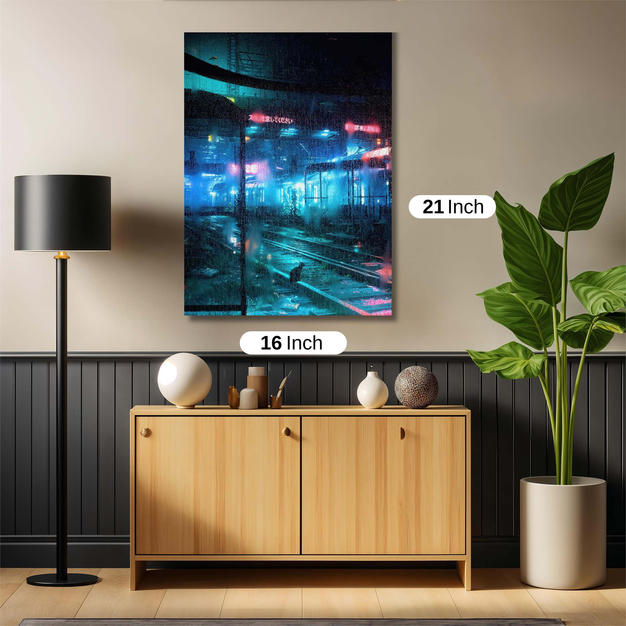 Neon Serenity Safe Wall Magnetic / M