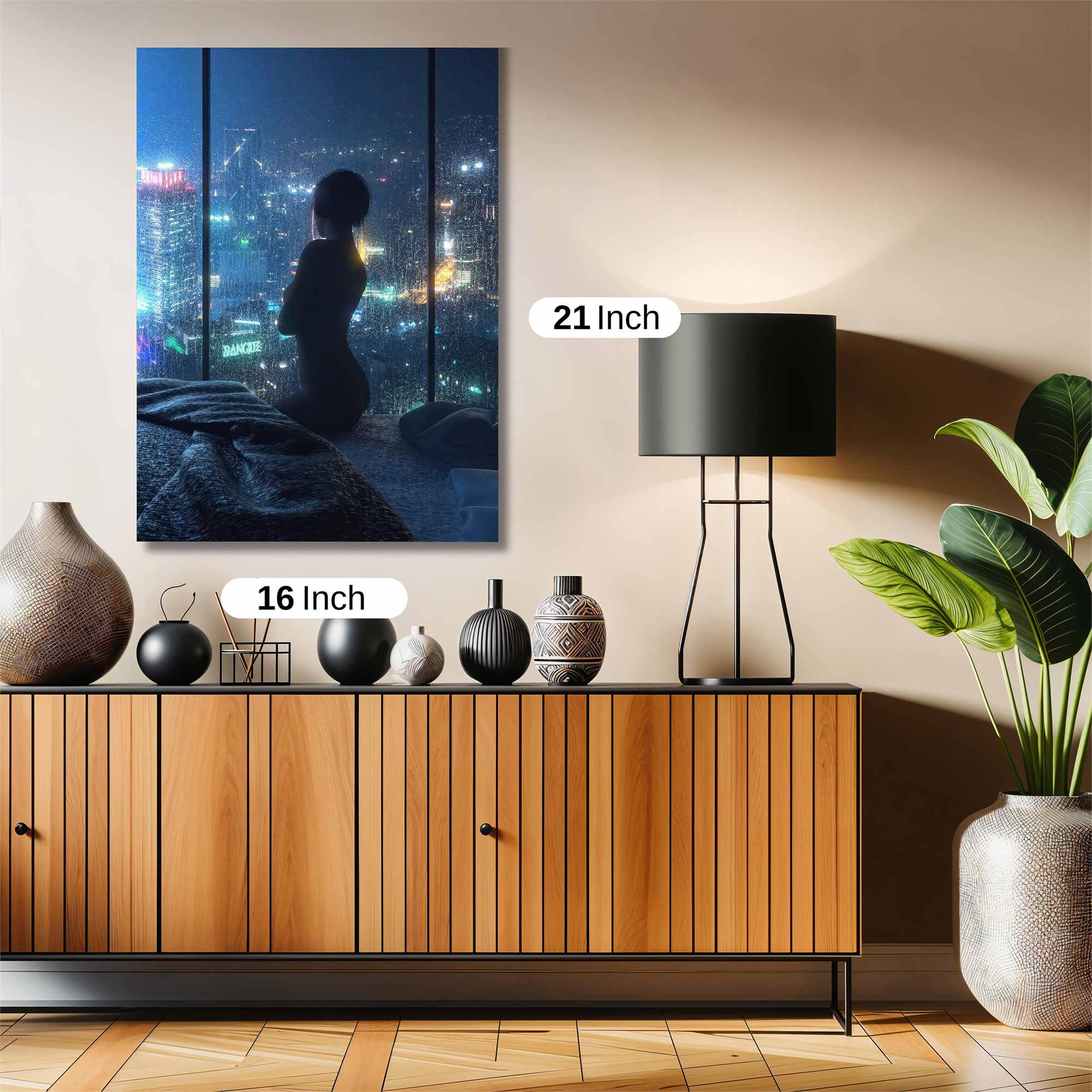 Contemplative Nightscape Safe Wall Magnetic / M