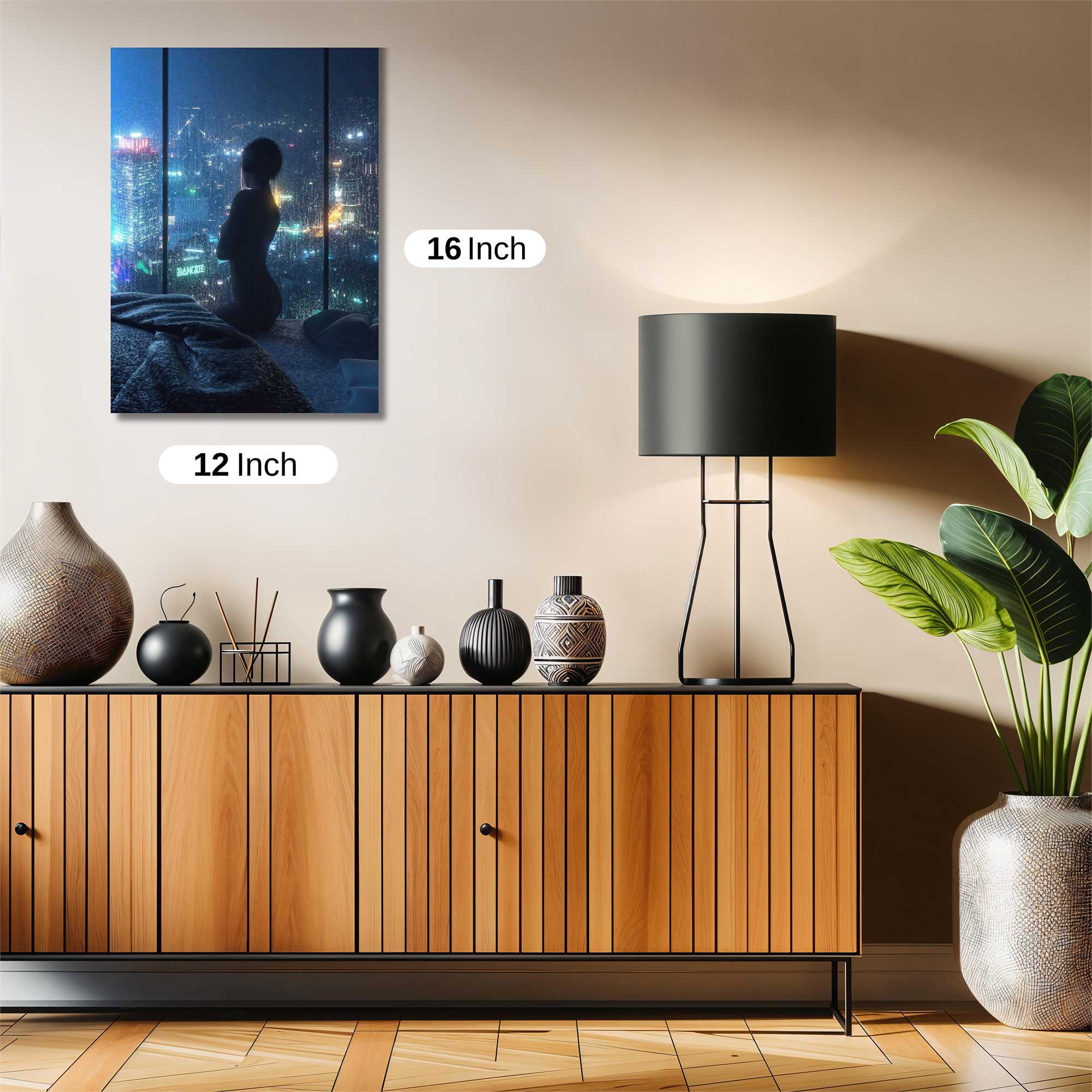 Contemplative Nightscape Safe Wall Magnetic / M