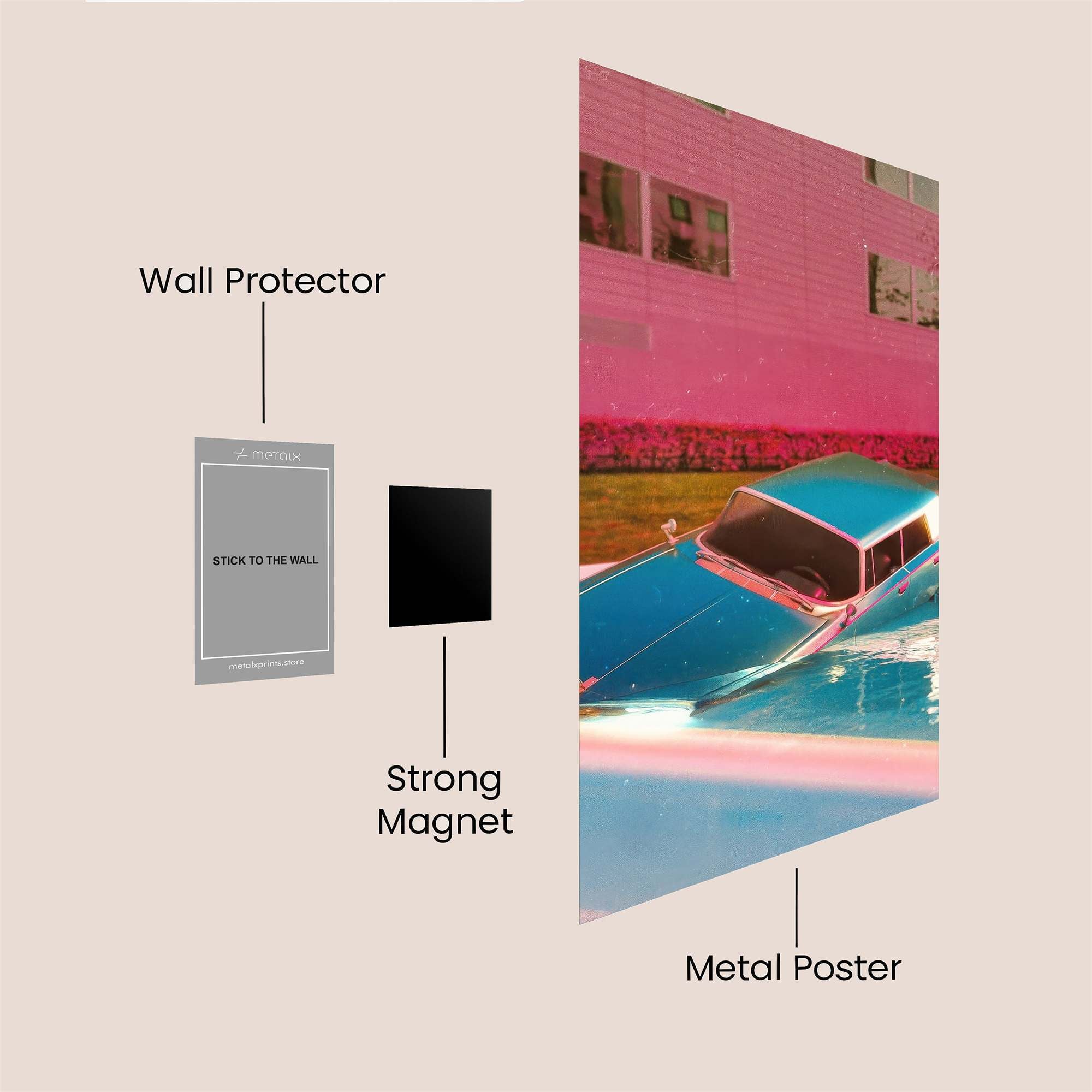 Aqua Dreamscape Safe Wall Magnetic / M