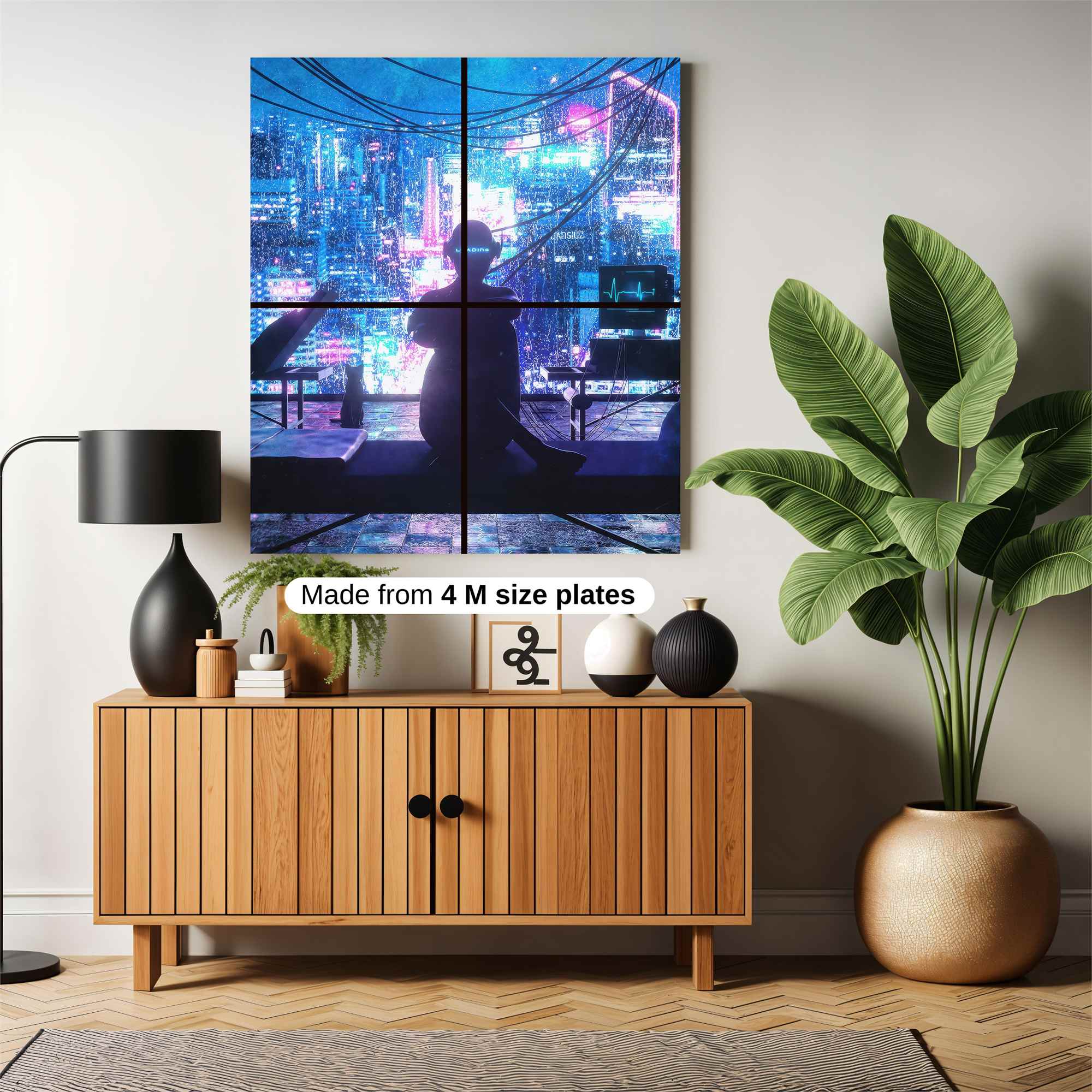 Neon Solitude Safe Wall Magnetic / M