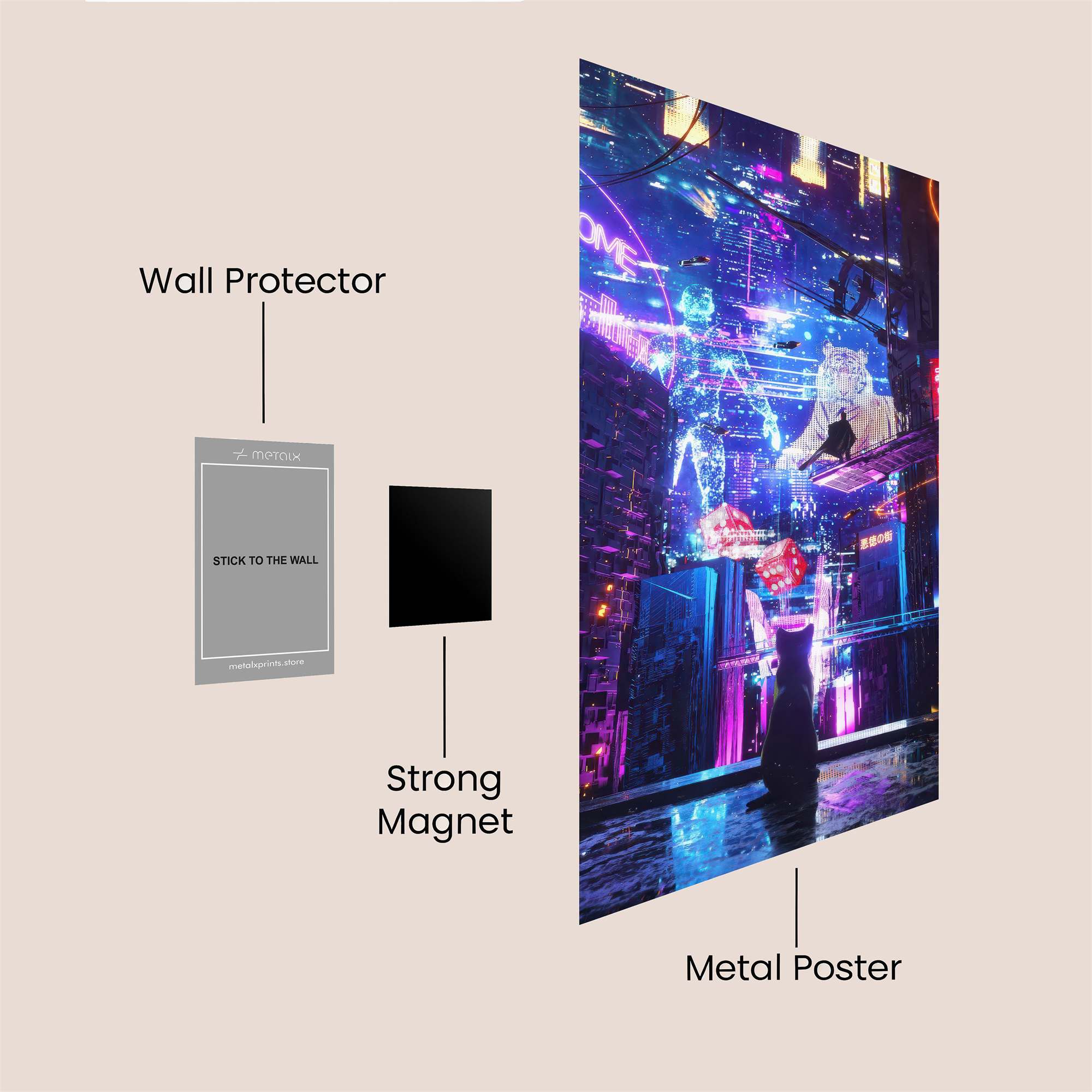 Cyber Dreamscape Safe Wall Magnetic / M