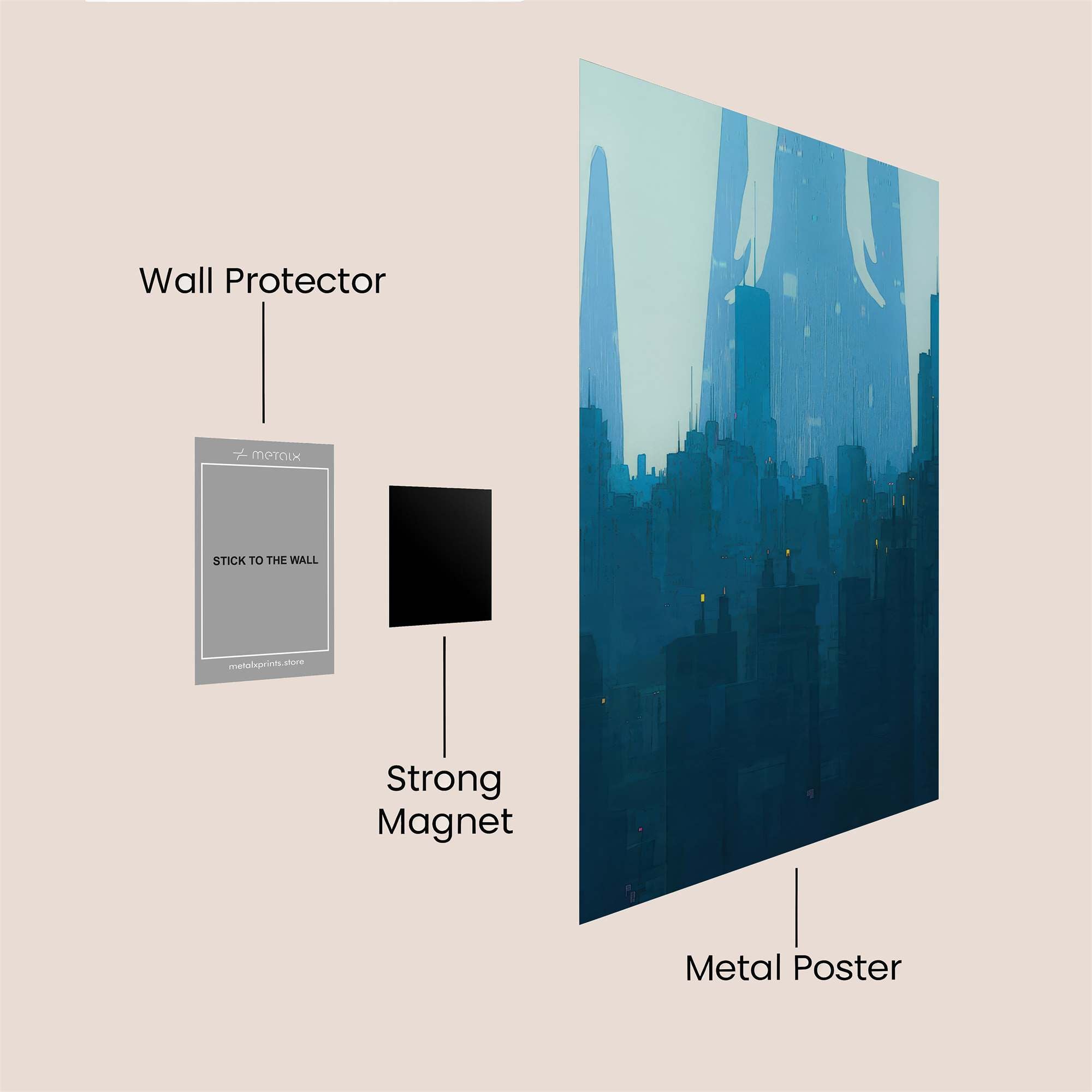Sunset Serenity Safe Wall Magnetic / M