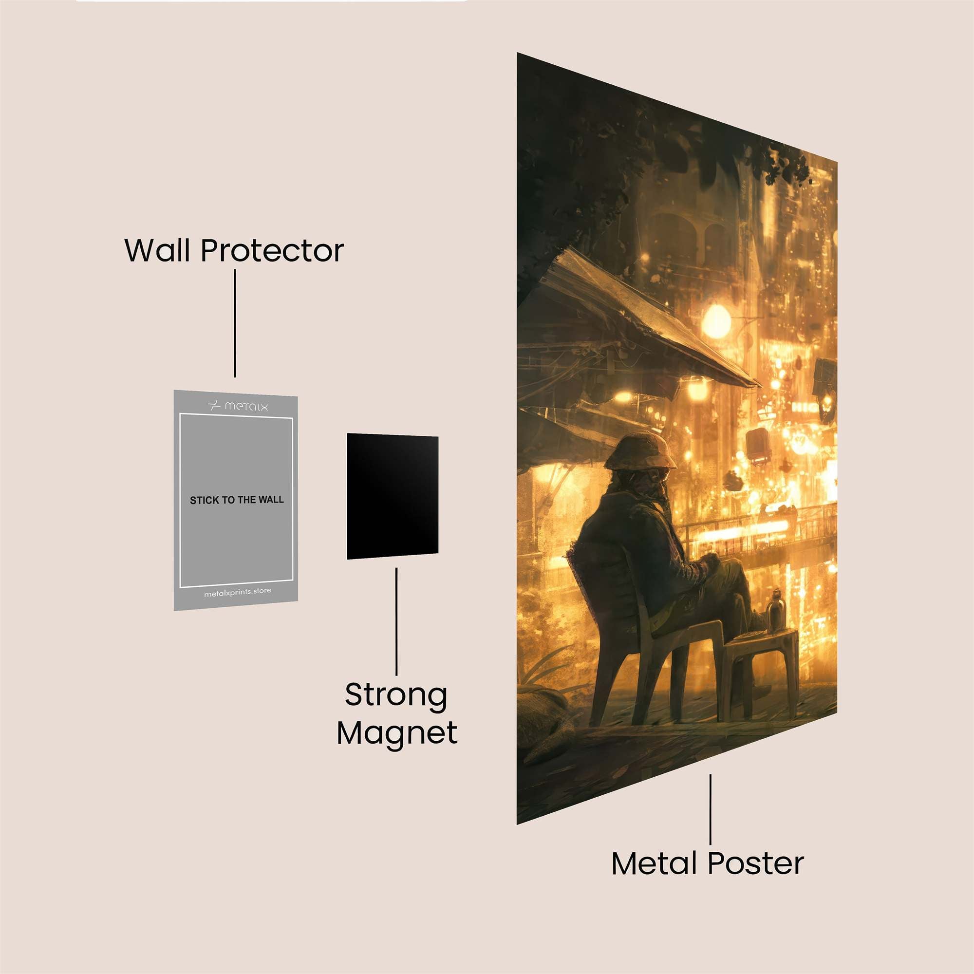 Nocturnal Reverie Safe Wall Magnetic / M