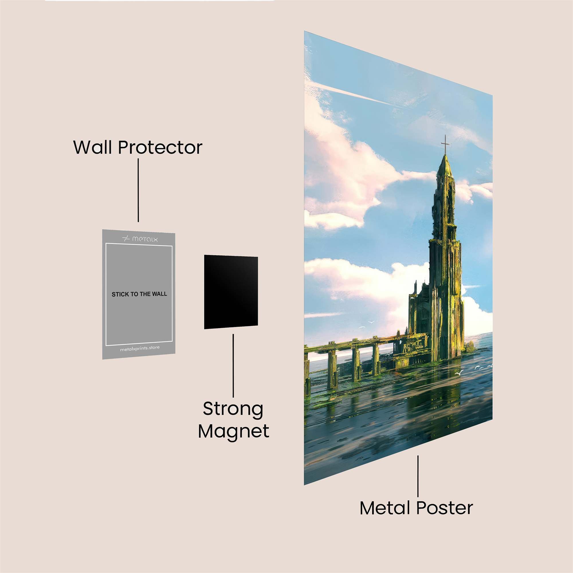 Oceanic Solitude Safe Wall Magnetic / M