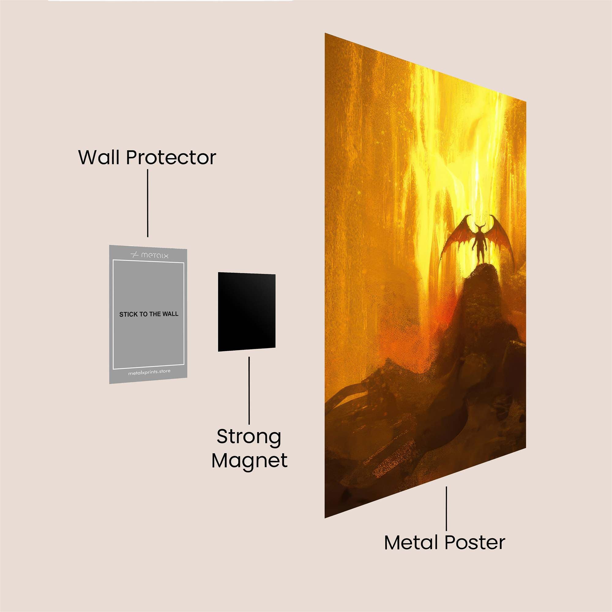 Inferno Majesty Safe Wall Magnetic / M